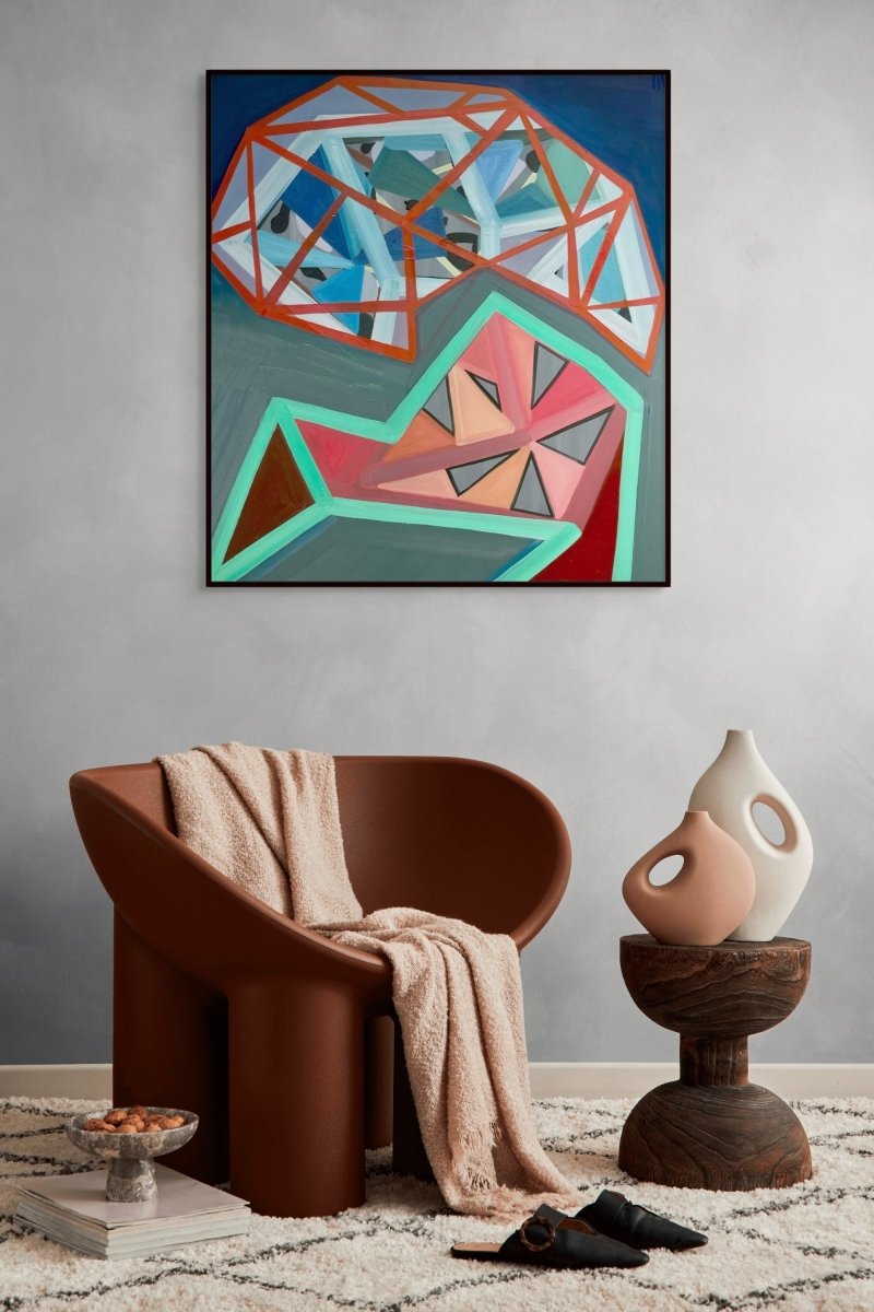 The Disconnect Between Head and Heart - by Ashlynn Browning - Abstract Painting - Ideelart