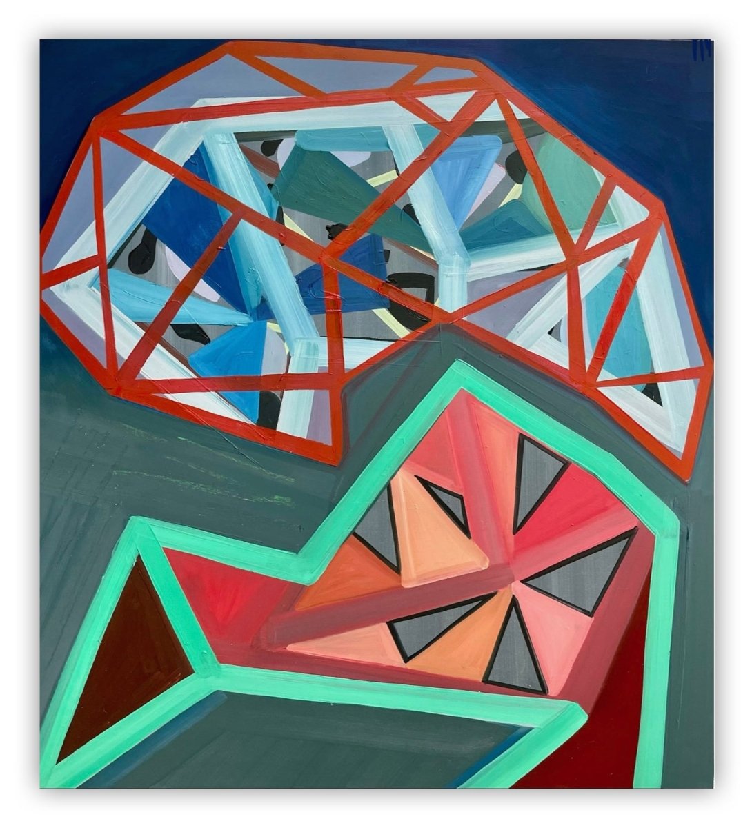 The Disconnect Between Head and Heart - by Ashlynn Browning - Abstract Painting - Ideelart