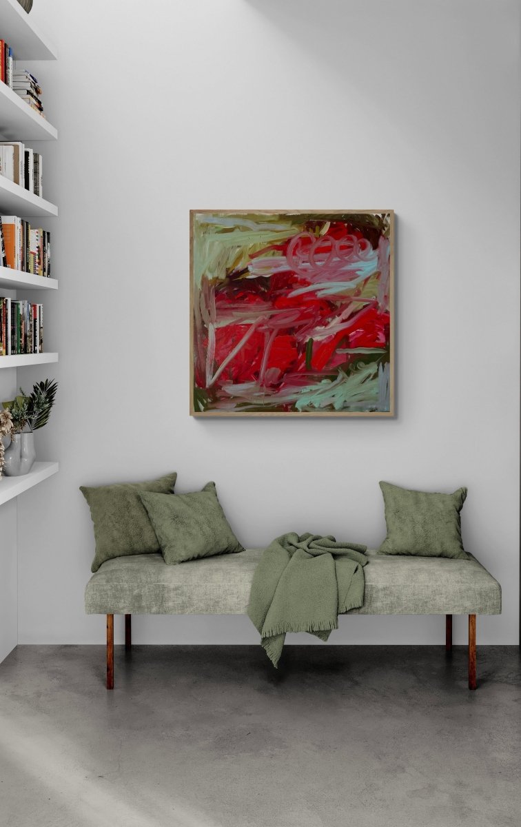 Time For Some Red - by Petra Schott - Abstract Painting - Ideelart