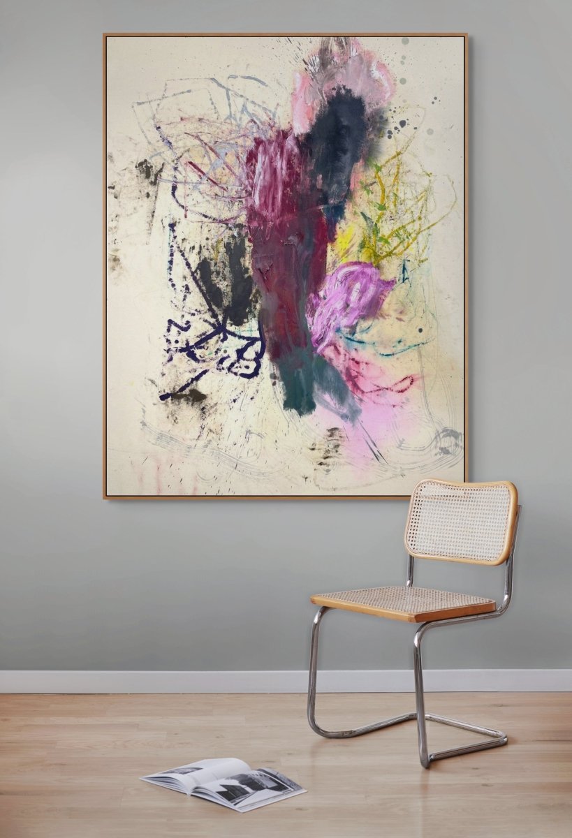 Untitled 114_25 - by Ludovic Dervillez - Abstract Painting - Ideelart