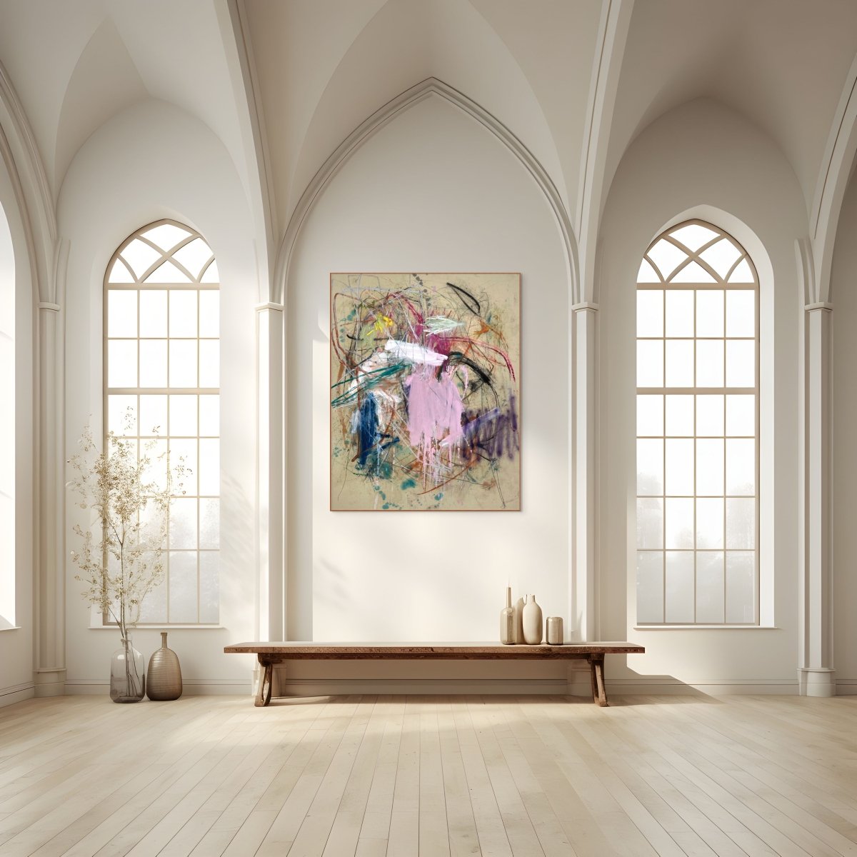 Untitled 31_24 - by Ludovic Dervillez - Abstract Painting - Ideelart