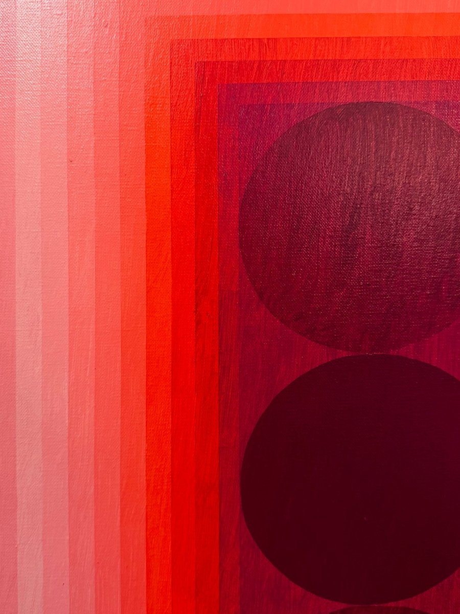 Vision (Orange DPP / Red Violet) - by Andy Harwood - Abstract Painting - Ideelart