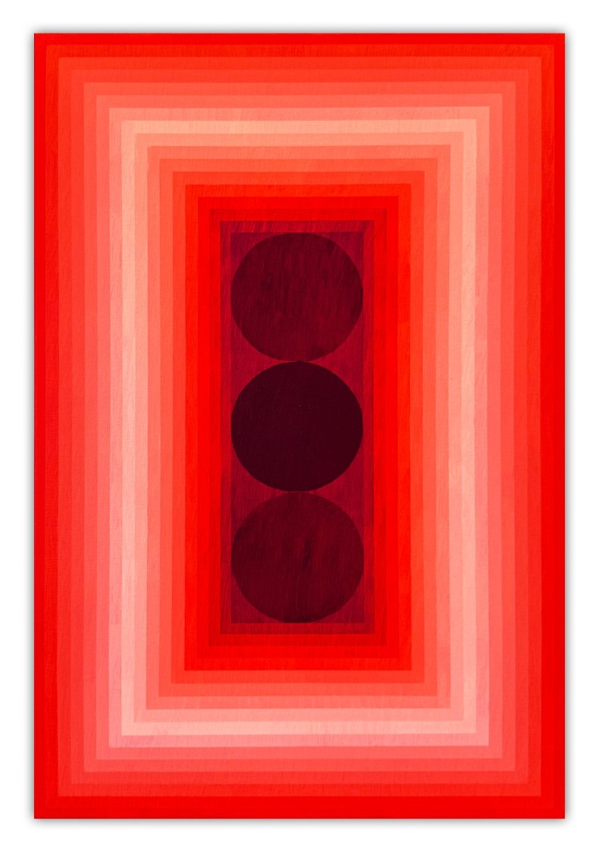 Vision (Orange DPP / Red Violet) - by Andy Harwood - Abstract Painting - Ideelart