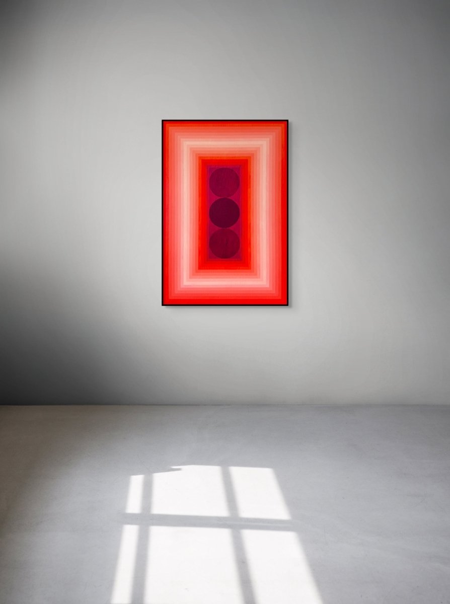 Vision (Orange DPP / Red Violet) - by Andy Harwood - Abstract Painting - Ideelart