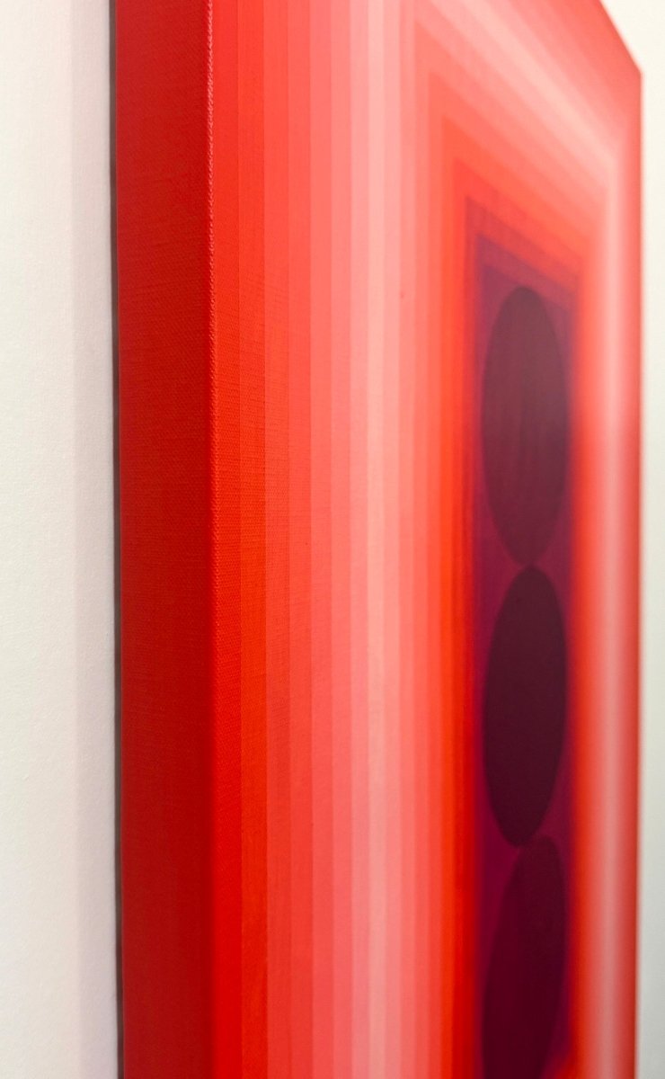 Vision (Orange DPP / Red Violet) - by Andy Harwood - Abstract Painting - Ideelart