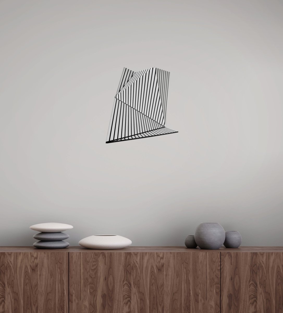 Wallreliefs black and white 1 - by Cristina Ghetti - Abstract Sculpture - Ideelart