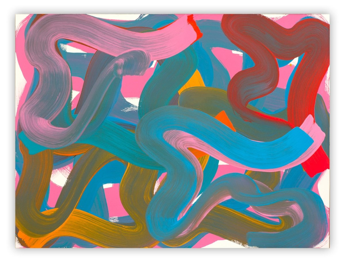 Wiggle 23 - by Leon Phillips - Abstract Painting - Ideelart