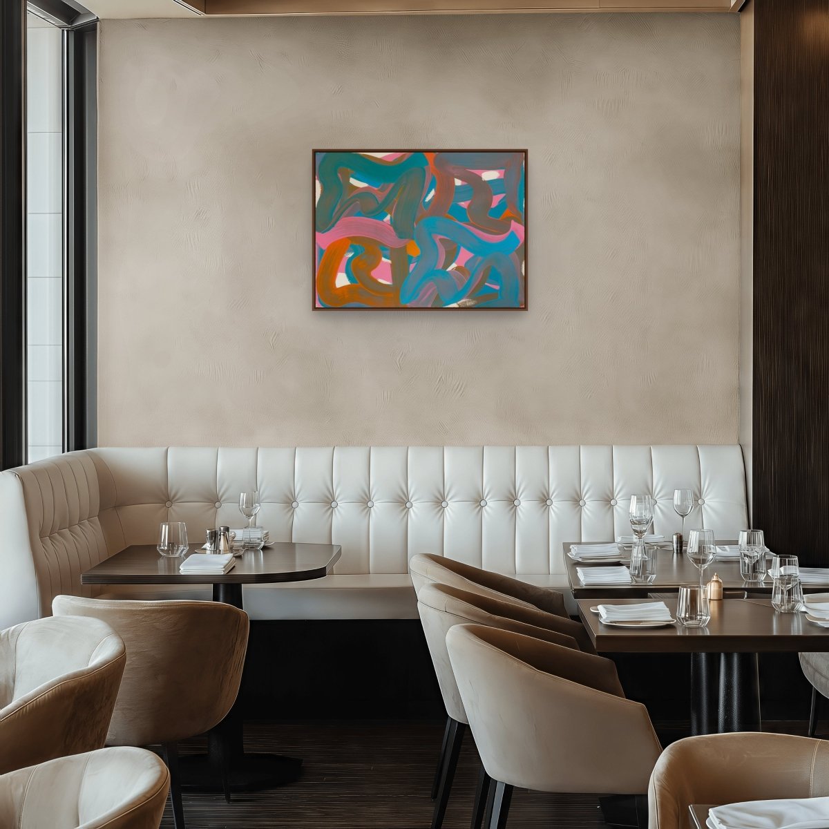 Wiggle 24 - by Leon Phillips - Abstract Painting - Ideelart