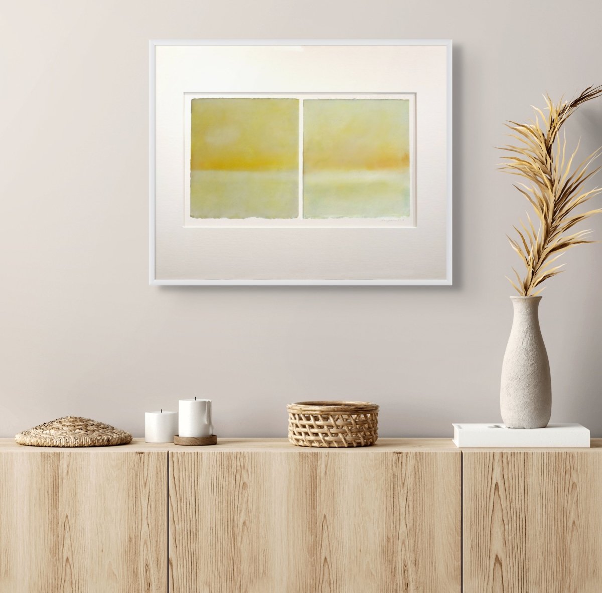 Yellow on Yellow - by Janise Yntema - Abstract Painting - Ideelart