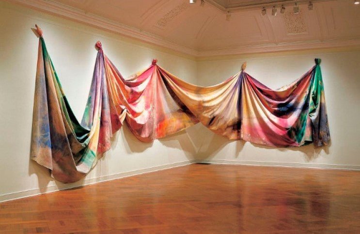 ユニークピース James Gilliam アート作品 絵画 サム・ギリアムのバーゼルにおける色の音楽