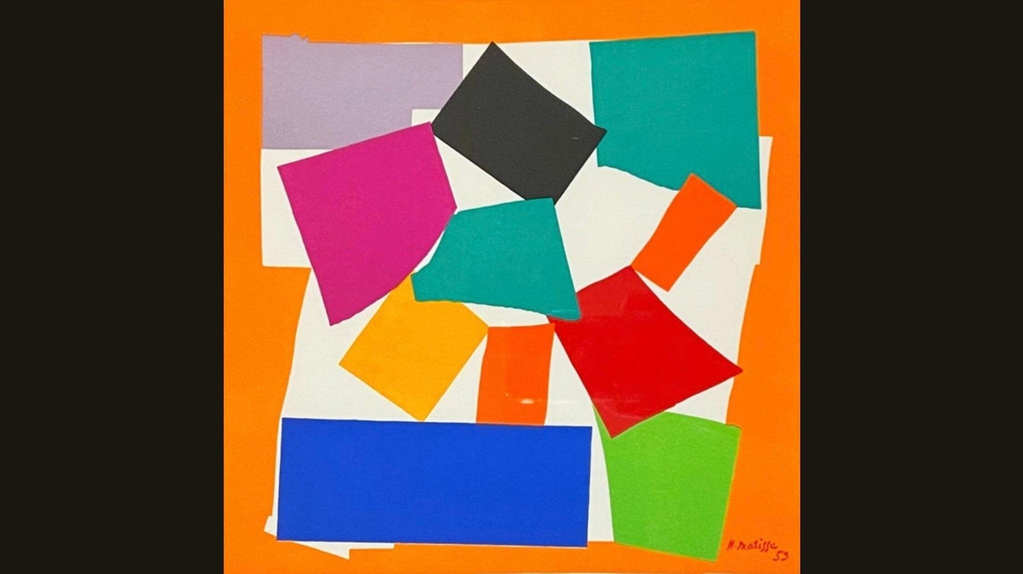 カラフルなカタツムリの絵画 マティスの『かたつむり』：抽象芸術の傑作