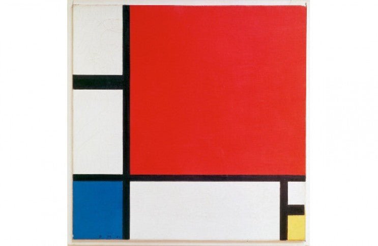 The Power of Piet Mondrian’s Composition with Red Blue and Yellow - Ideelart