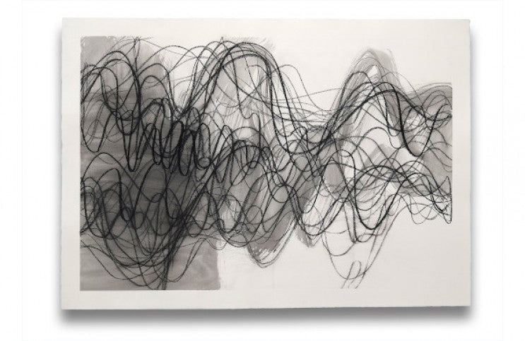 【真作】絵画　ペン画　モダン線描アート「蝸牛と抽象構成」　D43 ダンセクファ韓国絵画 - 抽象芸術の新しいトレンド