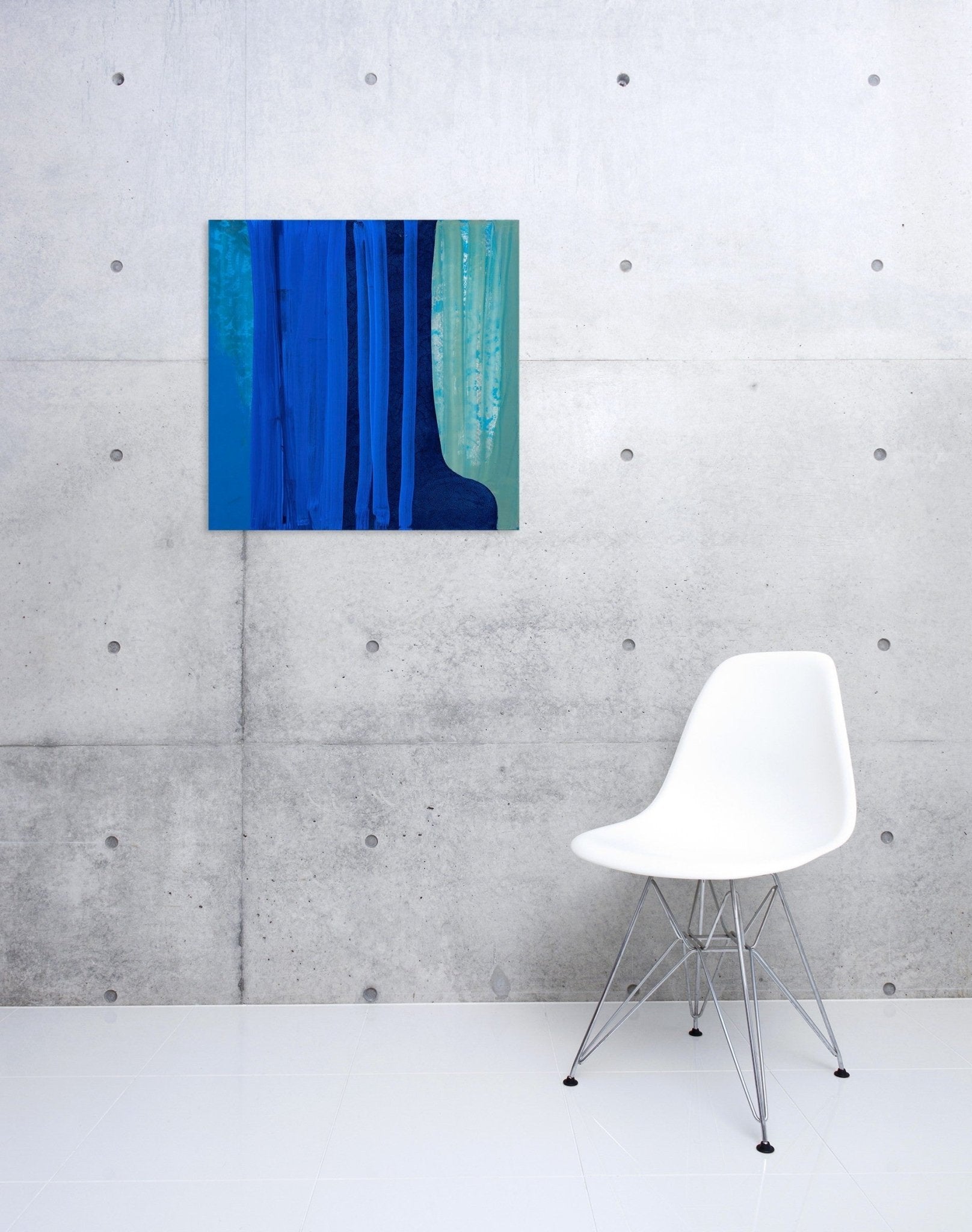 Blue Shift - Marcy Rosenblat - Abstract Painting - Ideelart