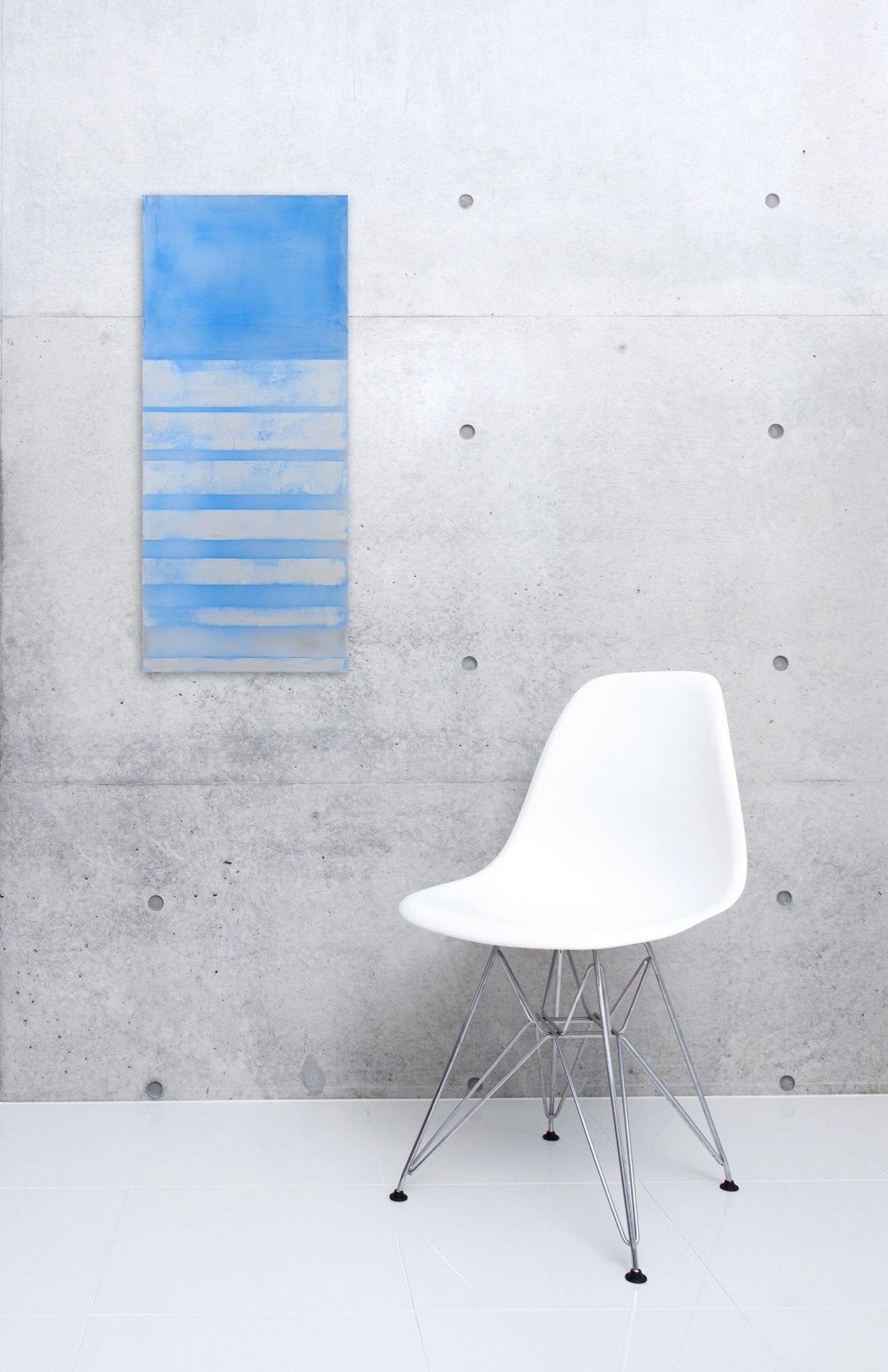 Sky & Snow - Debra Ramsay - Abstract Painting - Ideelart