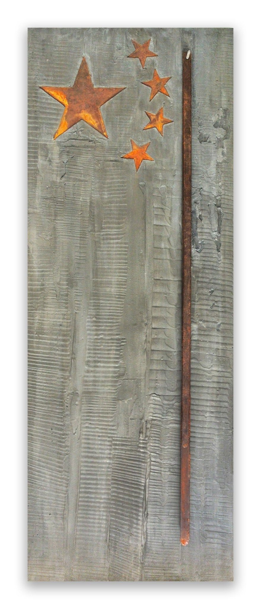 Stars & Sticks - Pierre Auville - Abstract Mixed Media - Ideelart