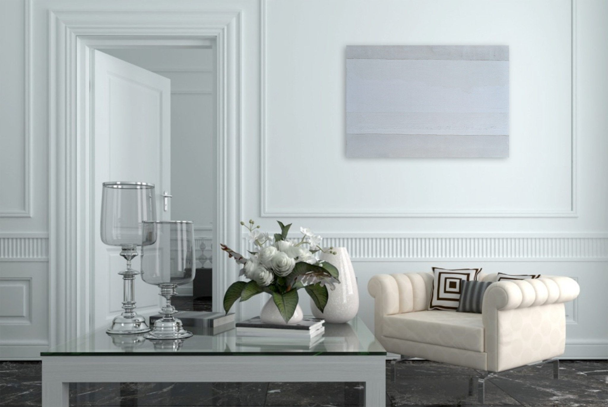 Wanawhite - Pierre Auville - Abstract Mixed Media - Ideelart