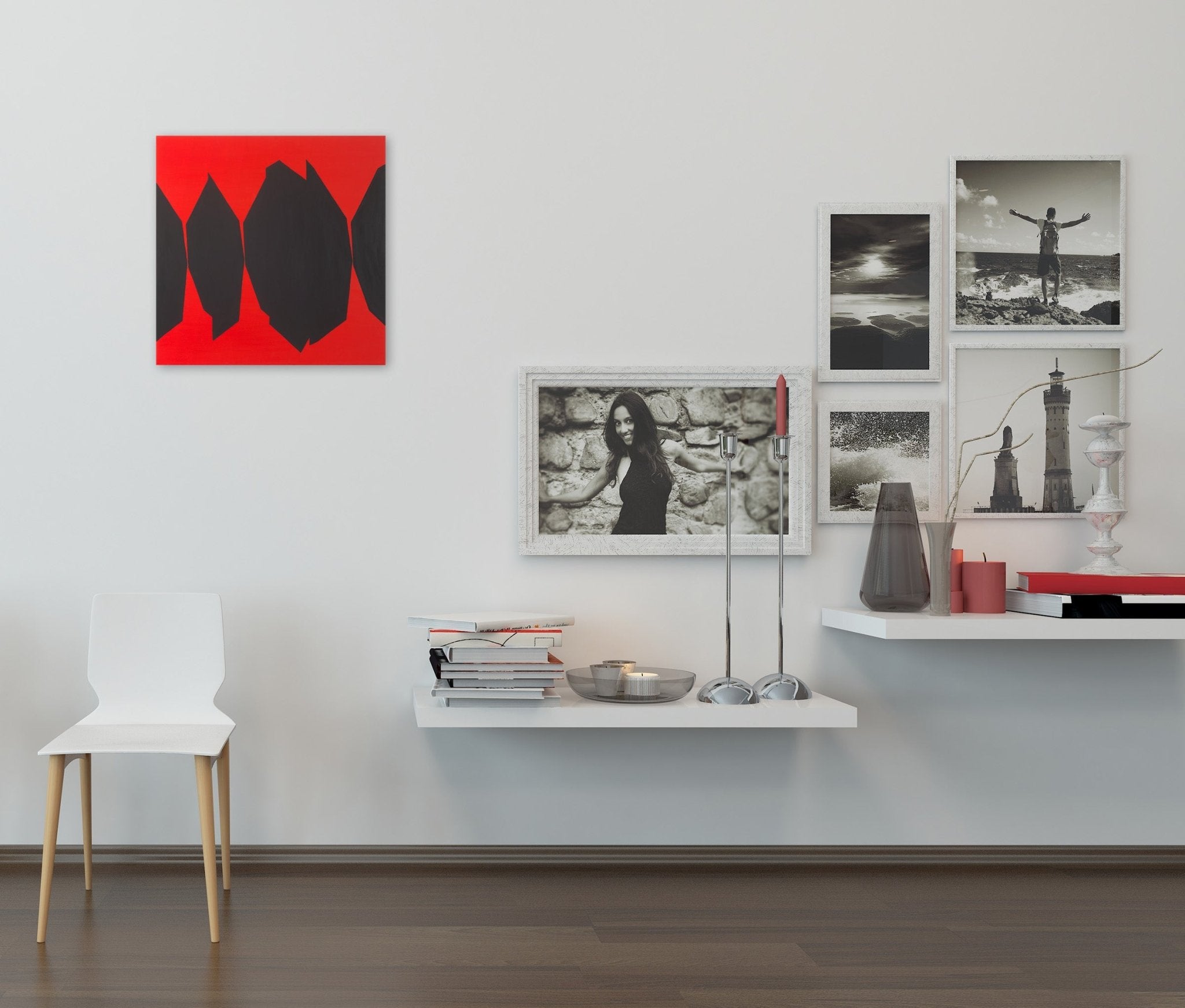 Cut - Up Canvas I.9 - Ulla Pedersen - Abstract Painting - Ideelart