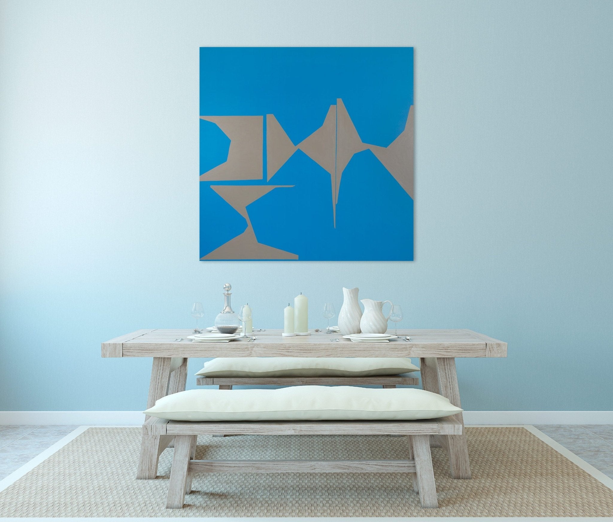 Cut - Up Canvas II.6 - Ulla Pedersen - Abstract Painting - Ideelart