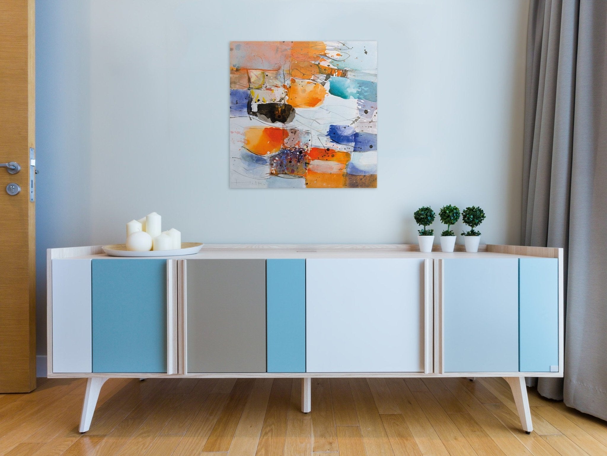 Au bord de la mer - Greet Helsen - Abstract Painting - Ideelart