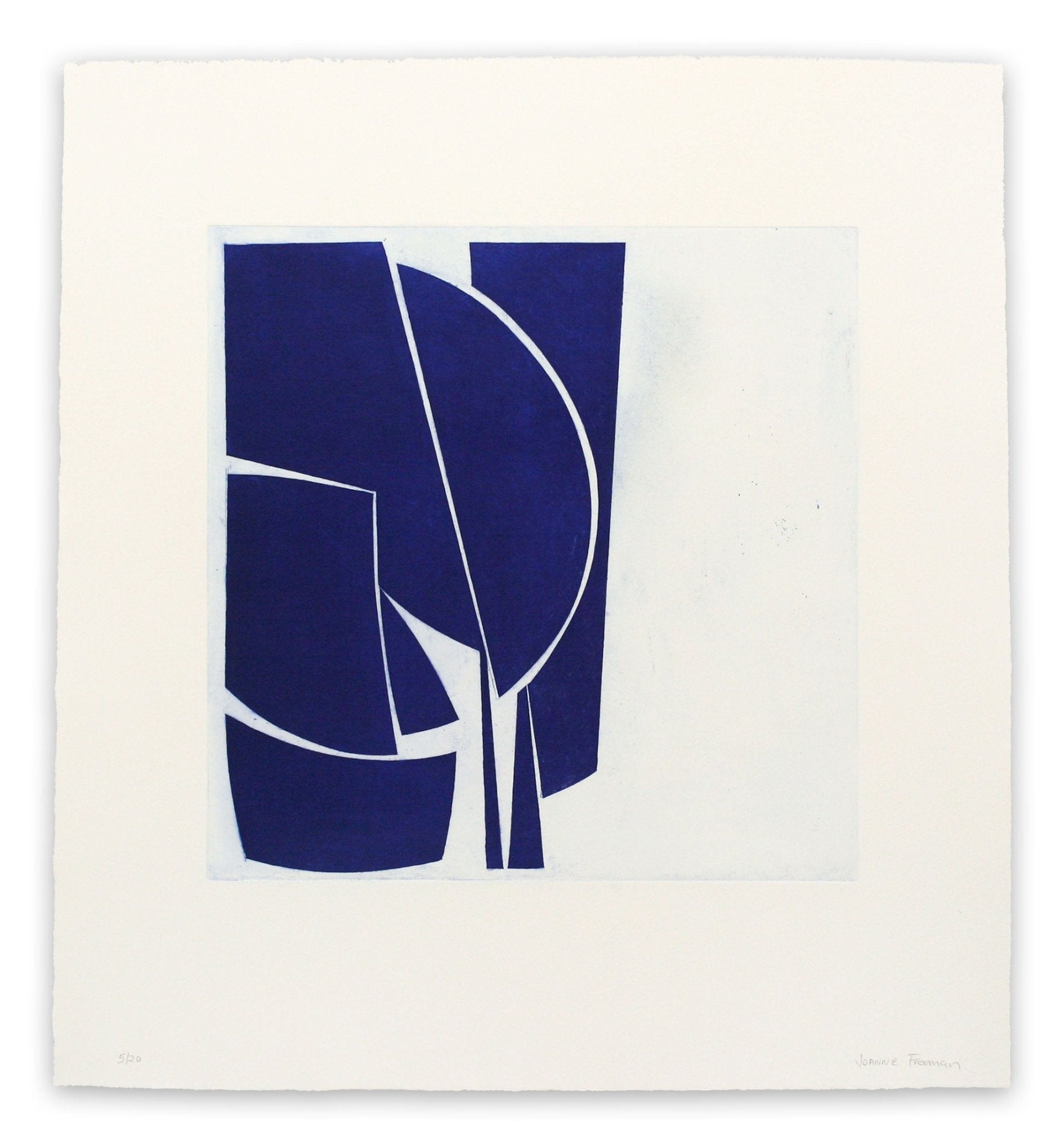 Covers 1 Ultramarine - Joanne Freeman - Abstract Prints - Ideelart