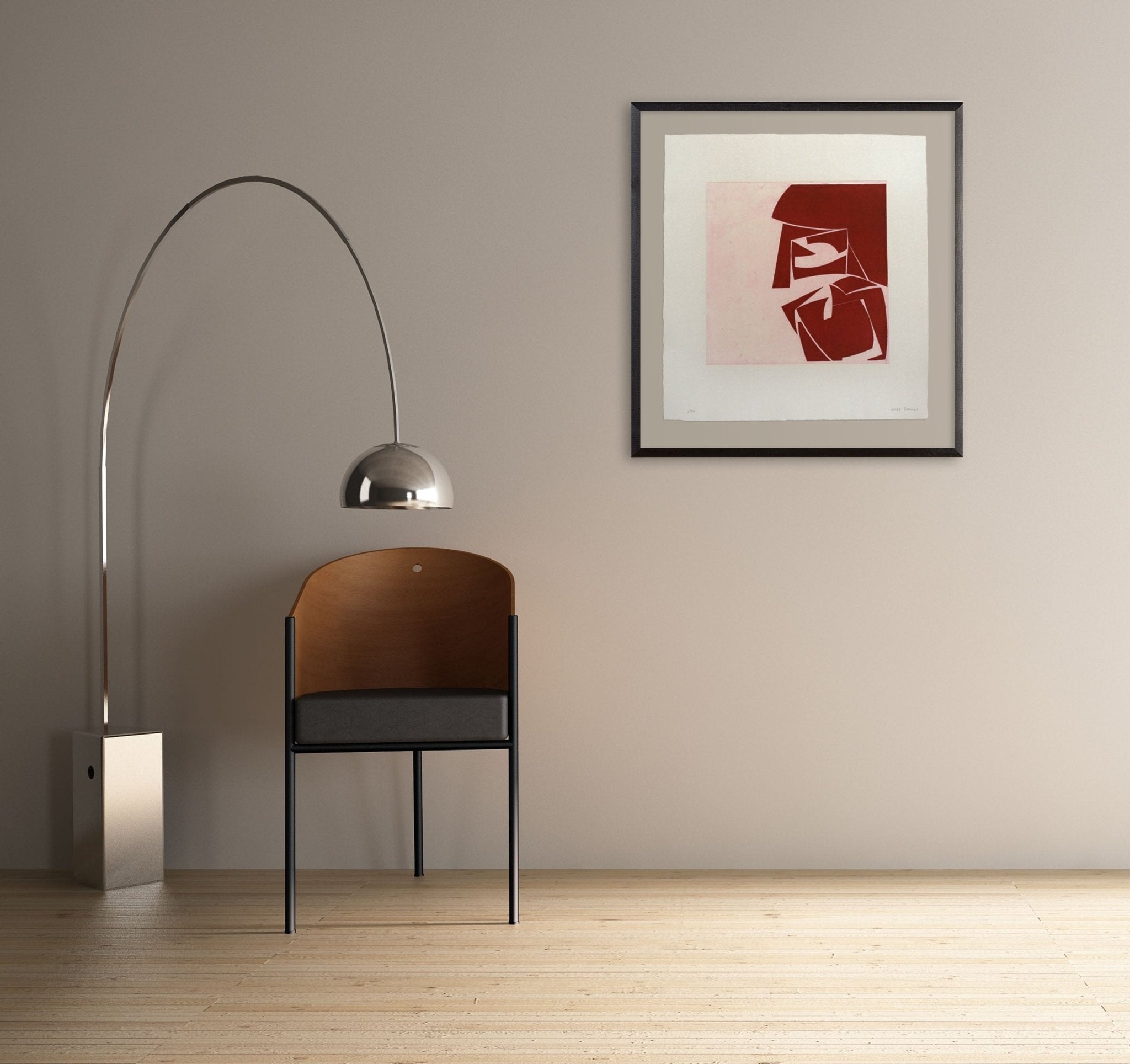 Covers 3 Red - Joanne Freeman - Abstract Prints - Ideelart