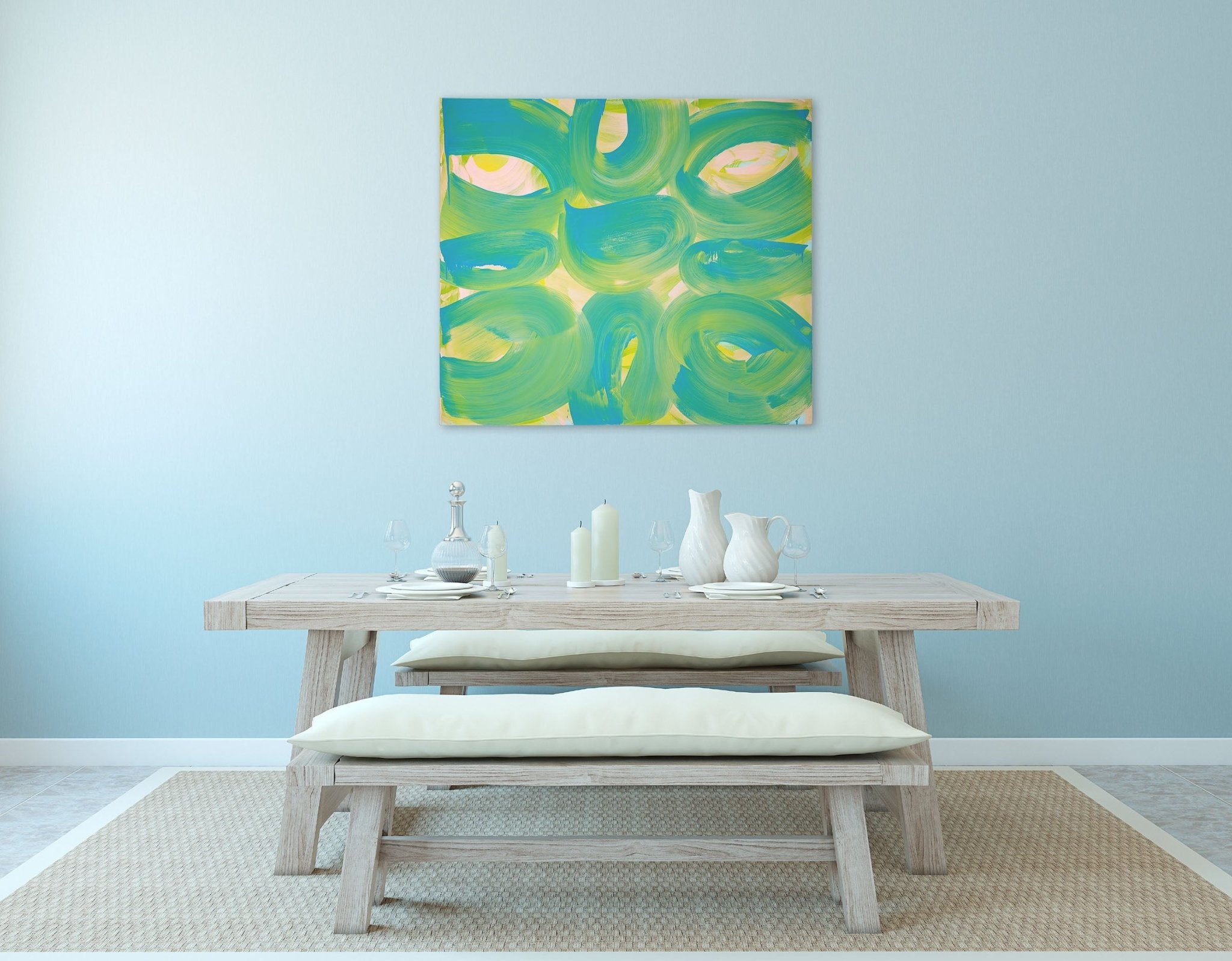 Ninefold - Anne Russinof - Abstract Painting - Ideelart