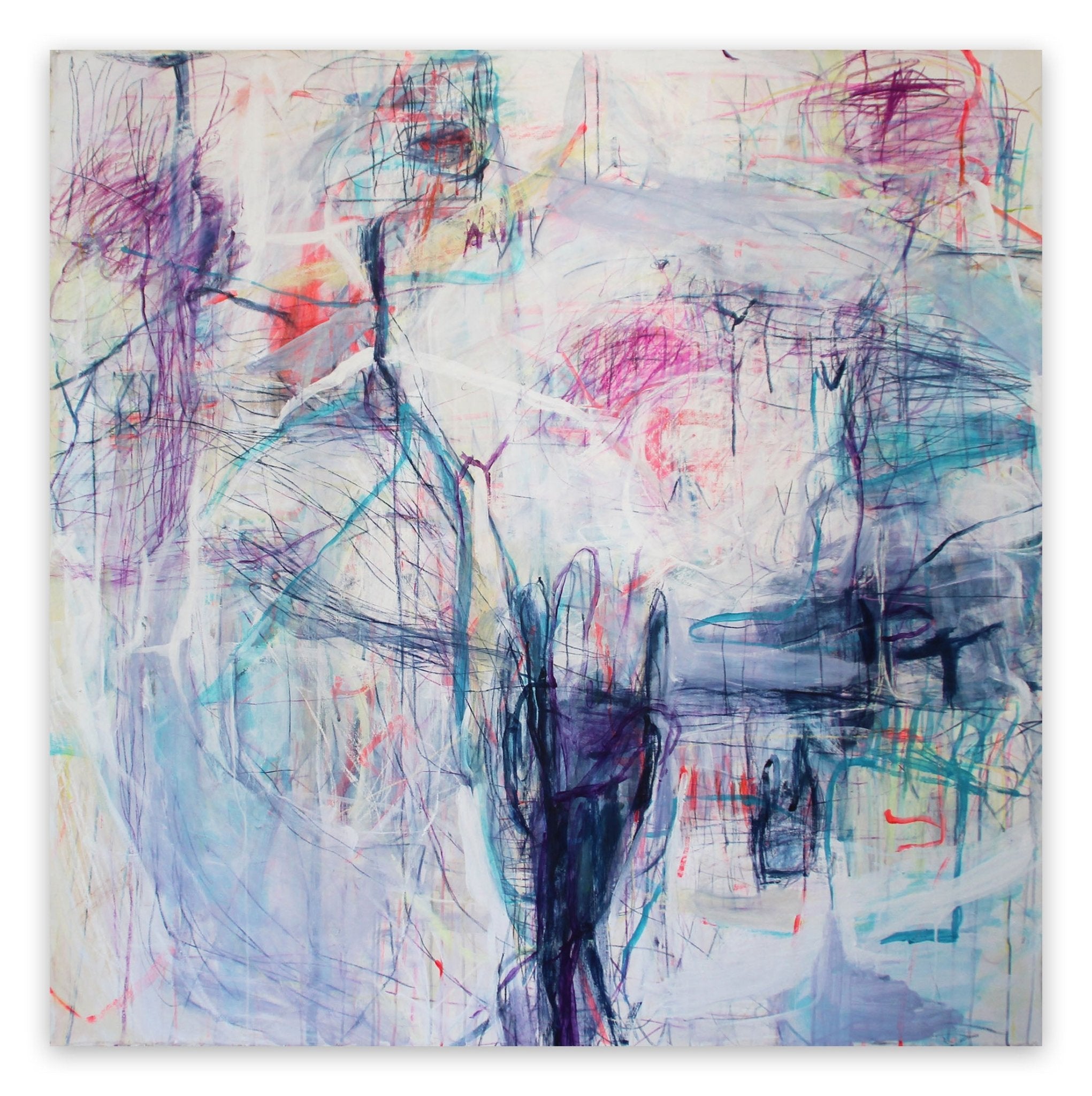 He Was Saying Don't Give Up - Macha Poynder - Abstract Painting - Ideelart