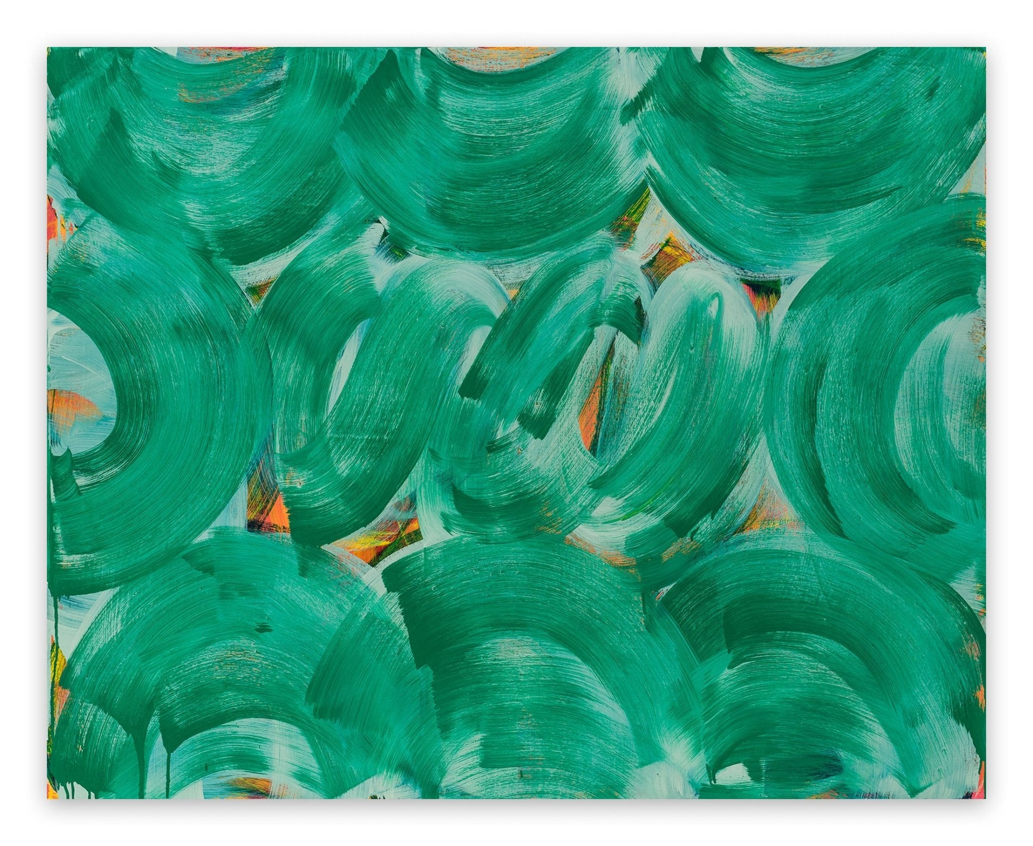 Green Whirl - Anne Russinof - Abstract Painting - Ideelart