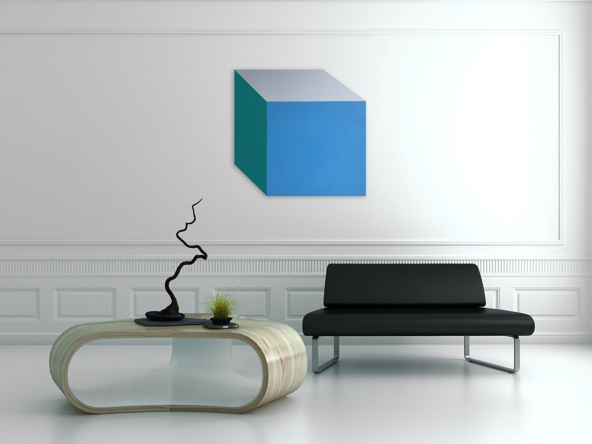 Blue only you IV - Brent Hallard - Abstract Painting - Ideelart