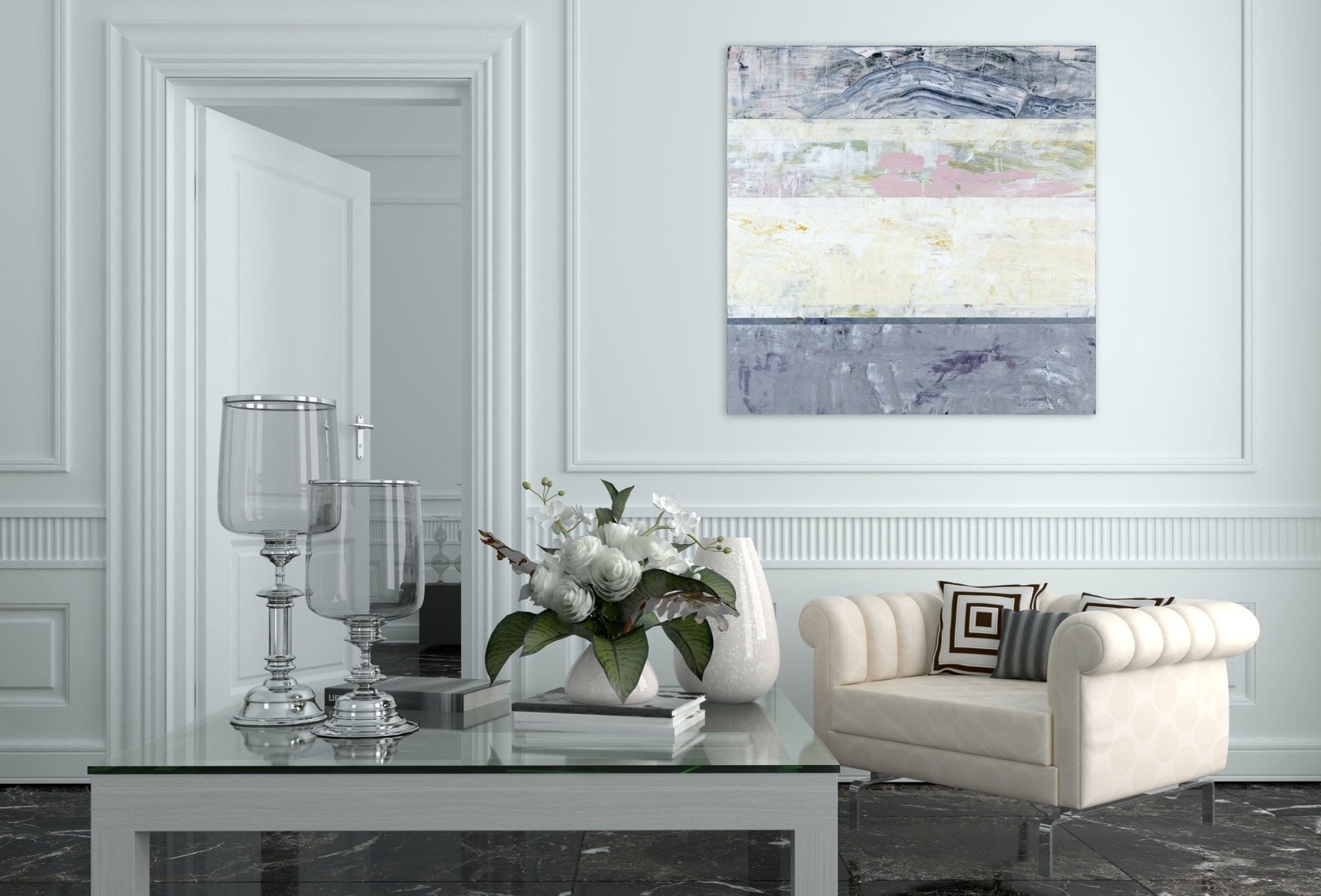 What I heard - Clay Johnson - Abstract Painting - Ideelart