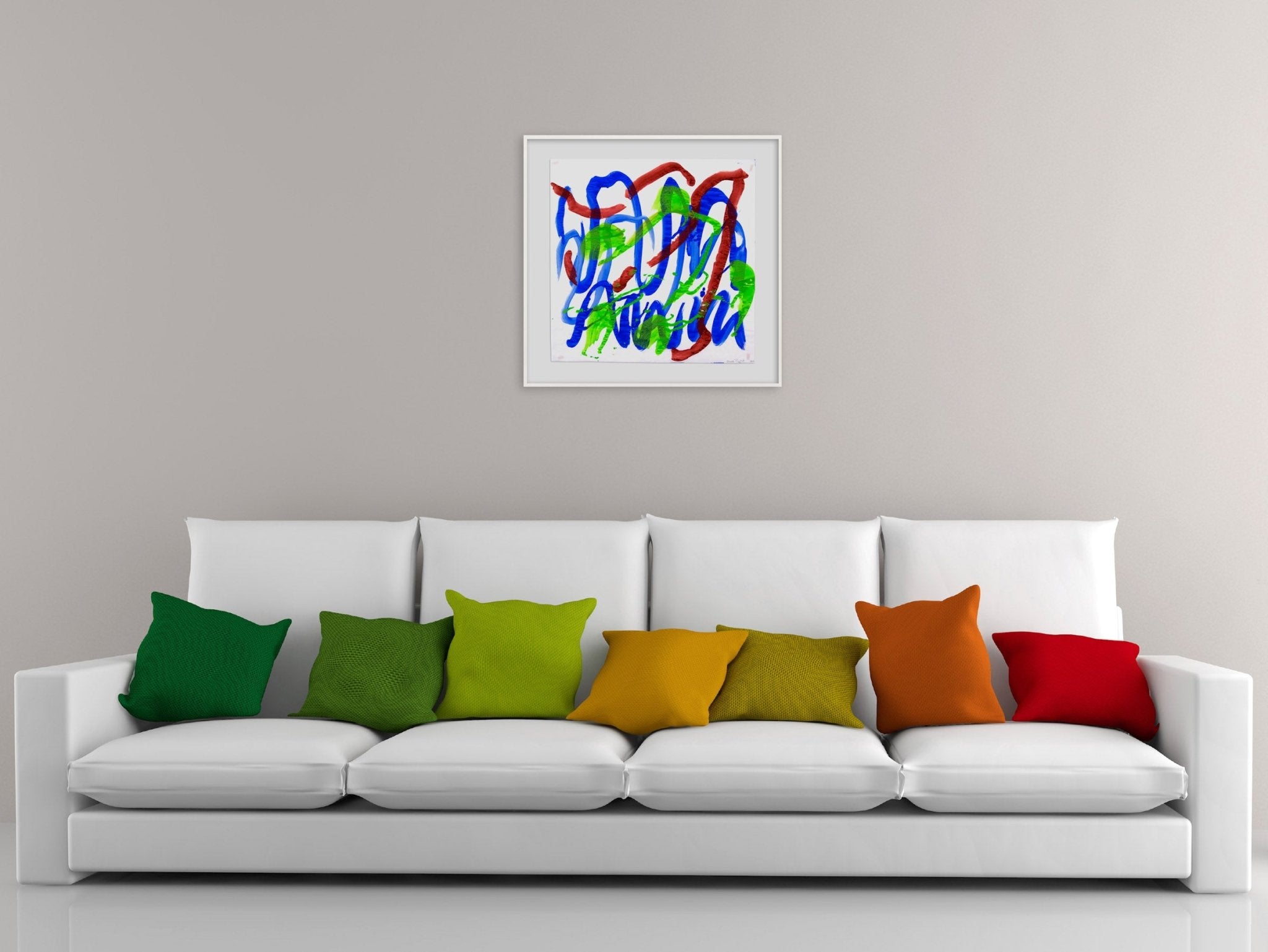 Dolphin Dance 17 - Ellen Priest - Abstract Painting - Ideelart