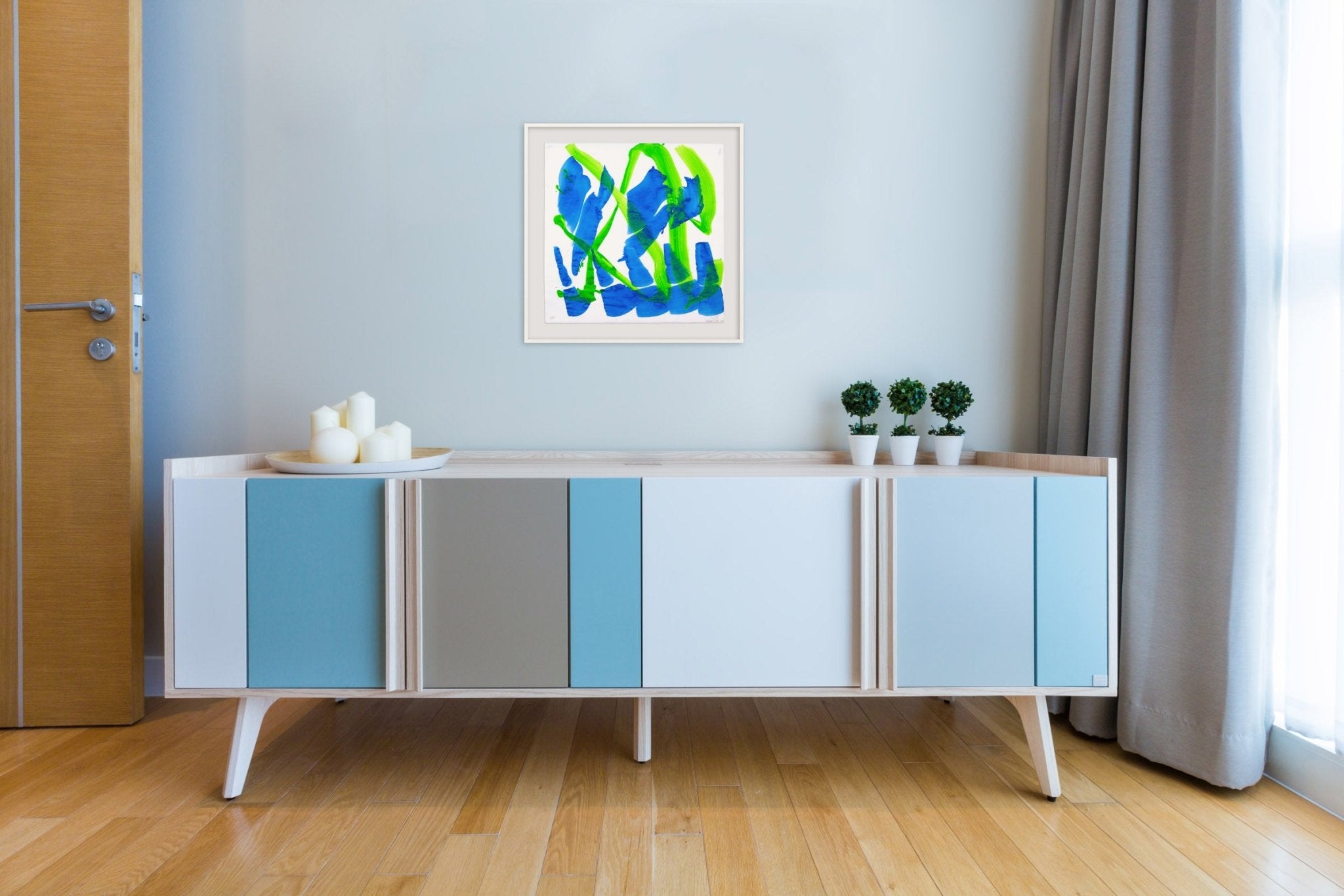 Dolphin Dance 24 - Ellen Priest - Abstract Painting - Ideelart