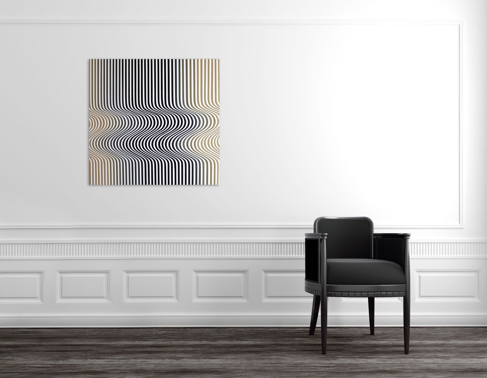 Double Wave - Cristina Ghetti - Abstract Painting - Ideelart