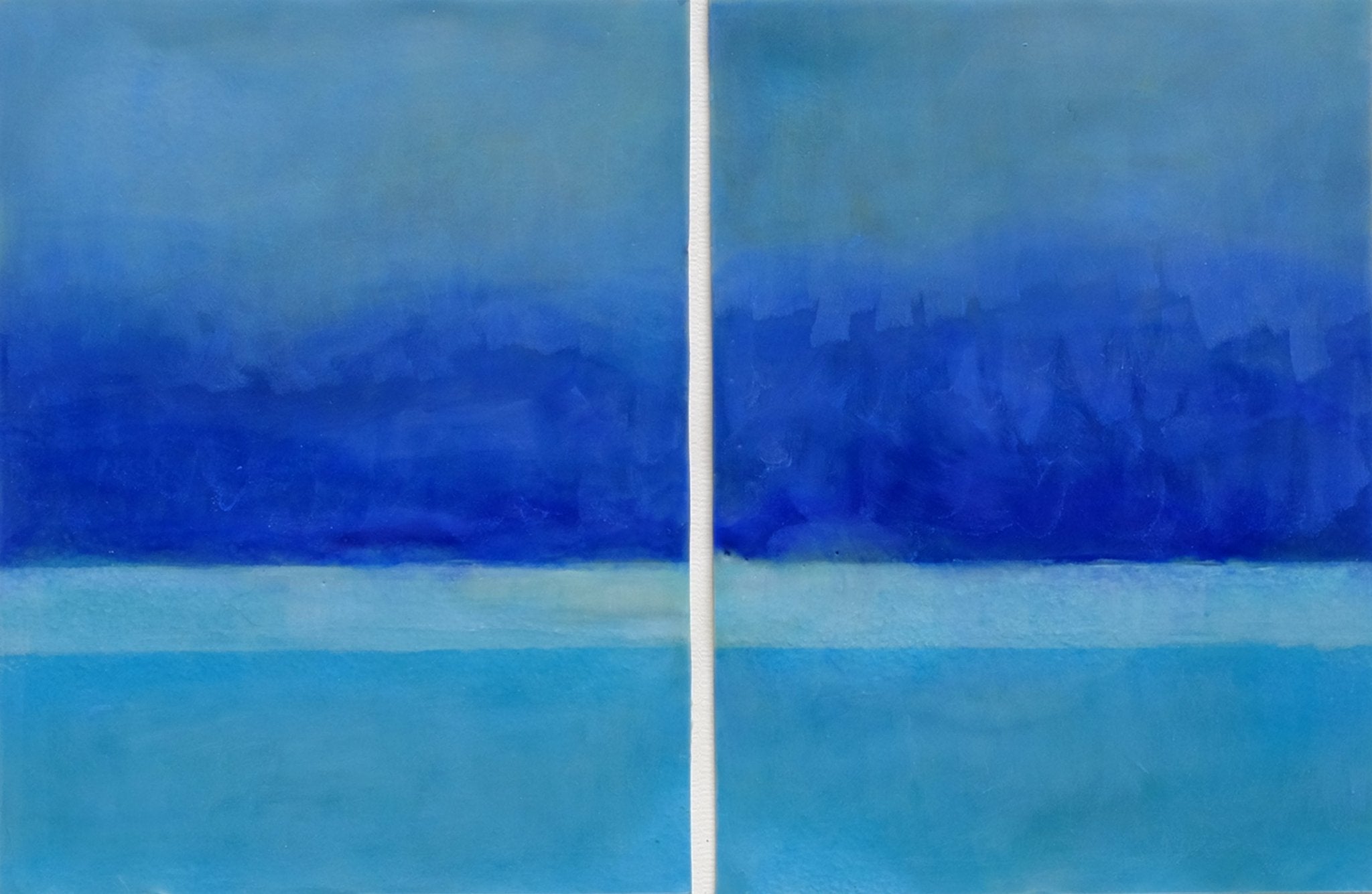 Prussian Blue - Janise Yntema - Abstract Painting - Ideelart