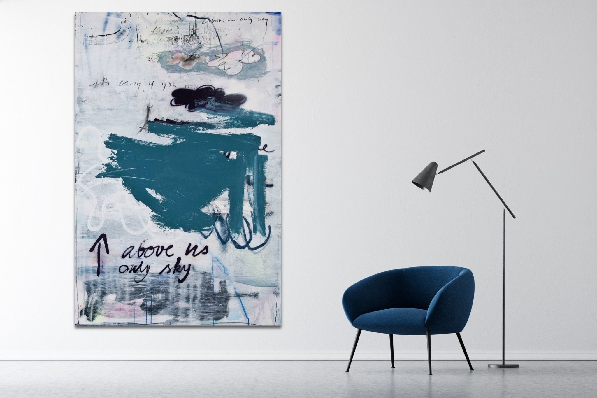 Above us only sky - Manuela Karin Knaut - Abstract Painting - Ideelart