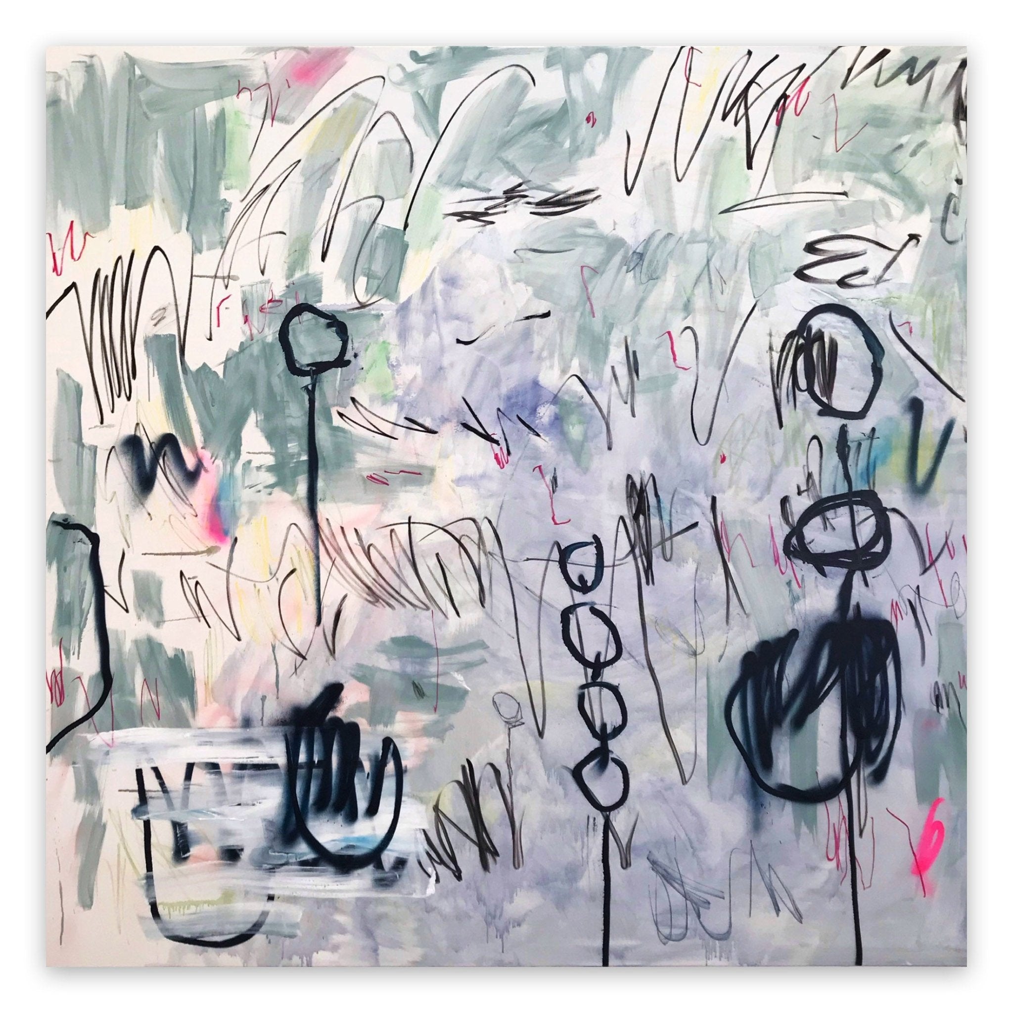 Unexpected scandals - Manuela Karin Knaut - Abstract Painting - Ideelart