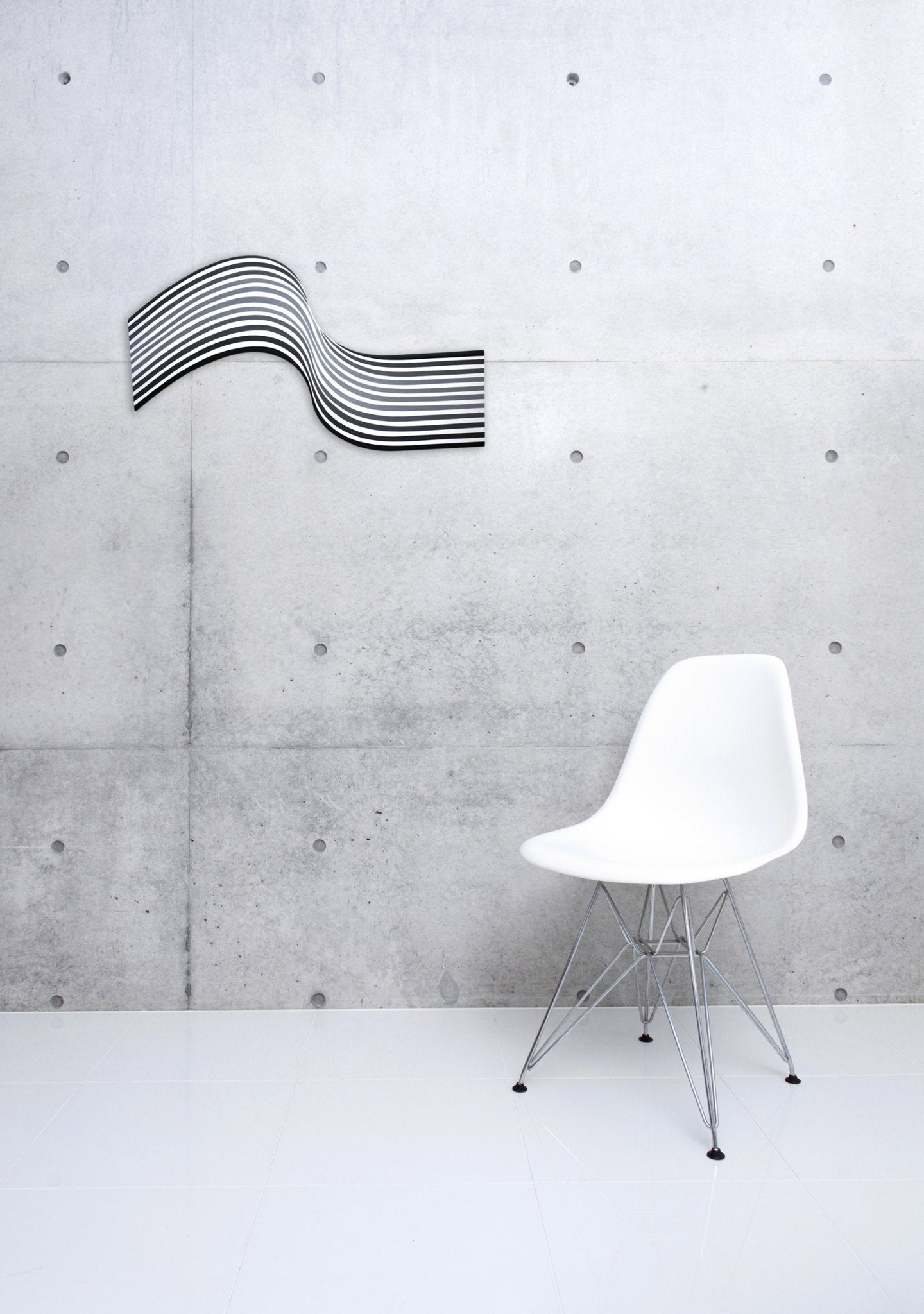 Grey wave - Cristina Ghetti - Abstract Painting - Ideelart