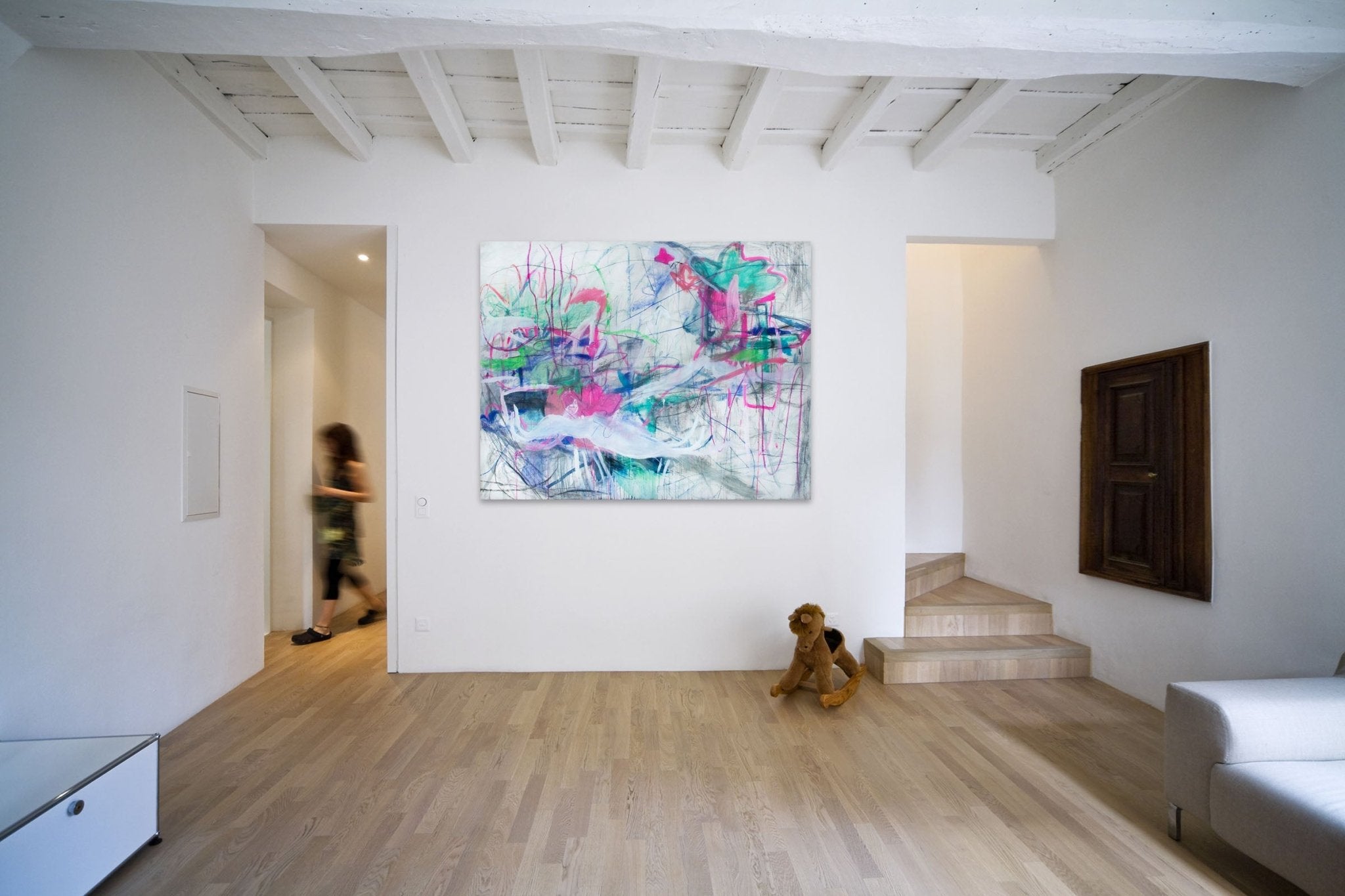 Love is the Threshold of Another Universe - Macha Poynder - Abstract Painting - Ideelart