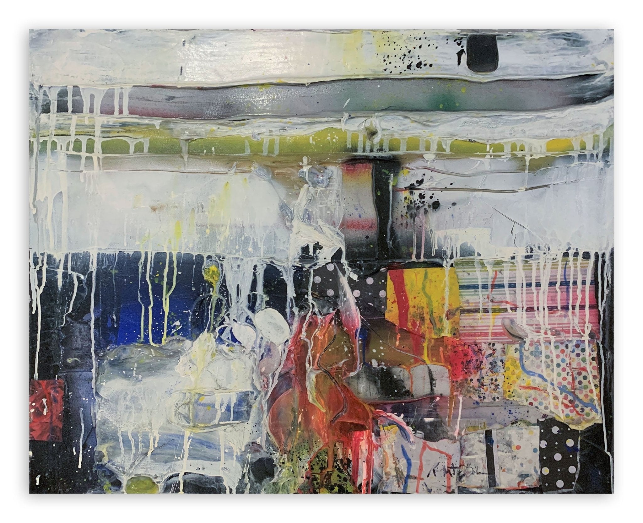 Milbrook in Pink - Robert Baribeau - Abstract Painting - Ideelart