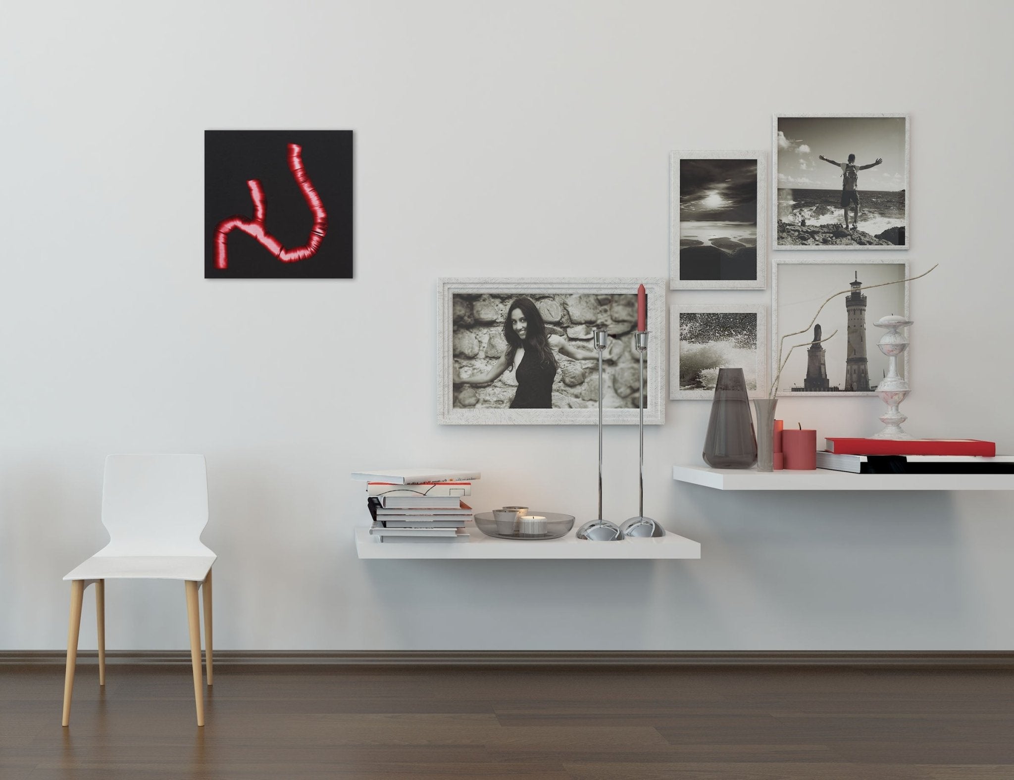 up so floating - Pat McDermott - Abstract Painting - Ideelart