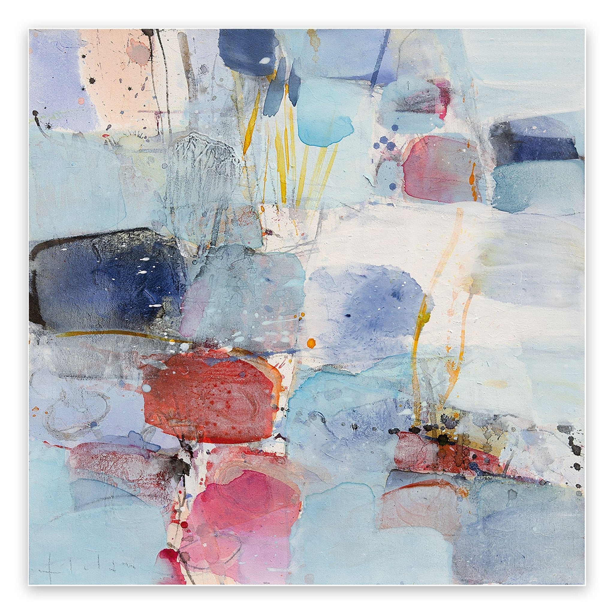 The ice is broken - Greet Helsen - Abstract Painting - Ideelart