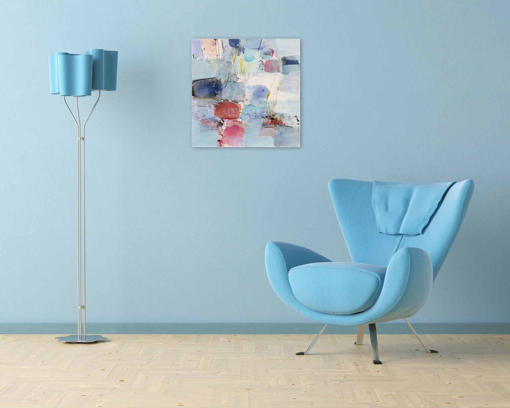 The ice is broken - Greet Helsen - Abstract Painting - Ideelart