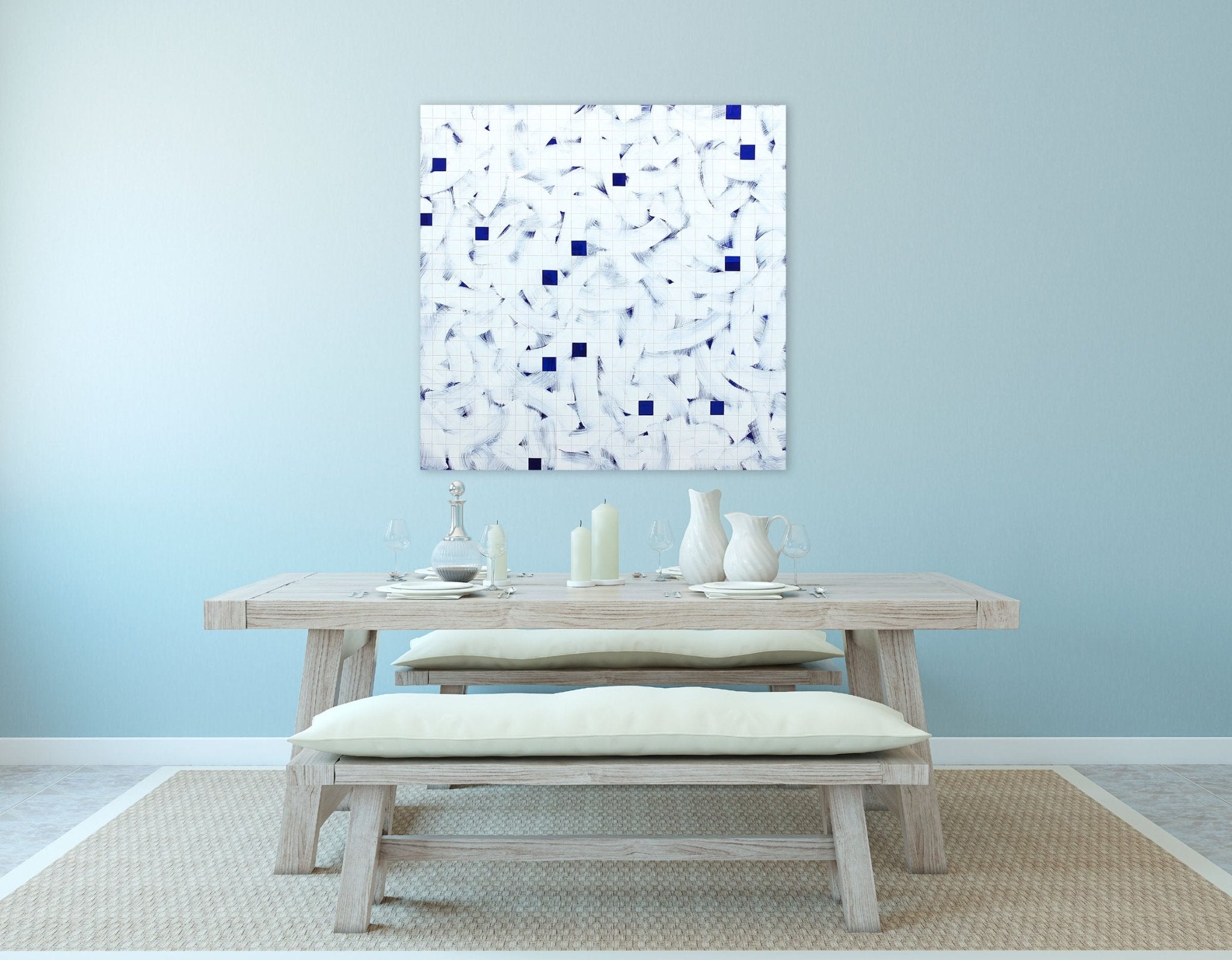 Deep blue - Tom Henderson - Abstract Painting - Ideelart