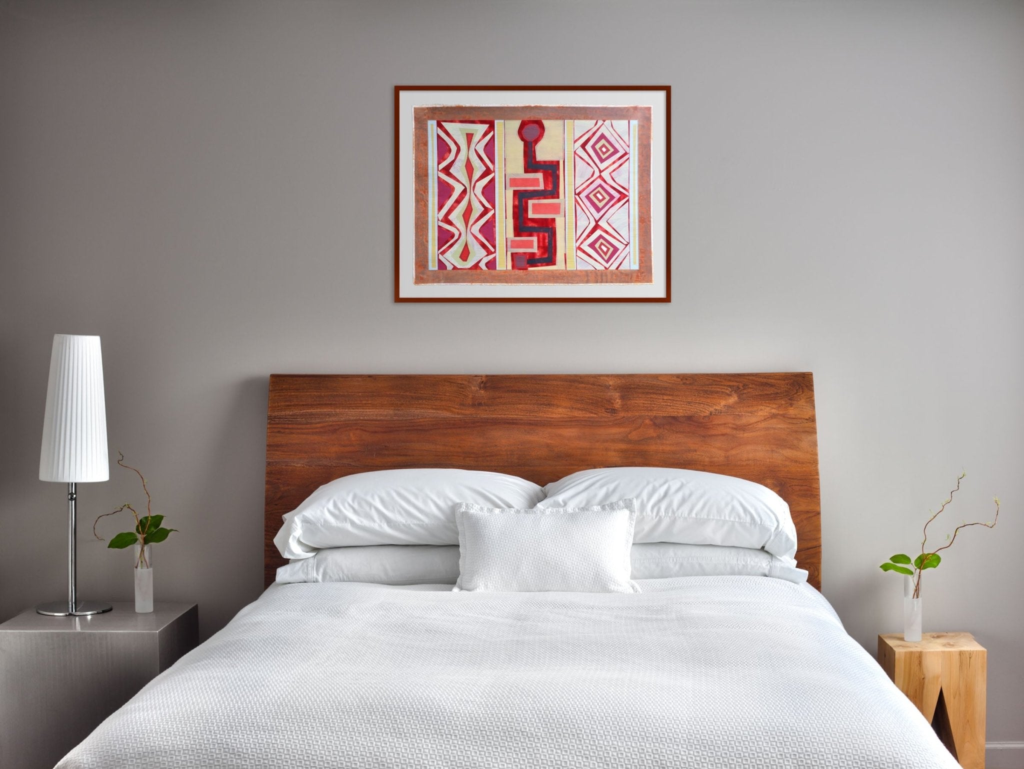 Organic Geometry (El Buey I) - Michael Barringer - Abstract Painting - Ideelart