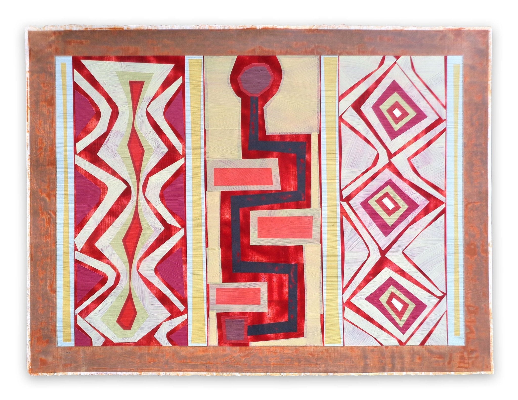 Organic Geometry (El Buey I) - Michael Barringer - Abstract Painting - Ideelart