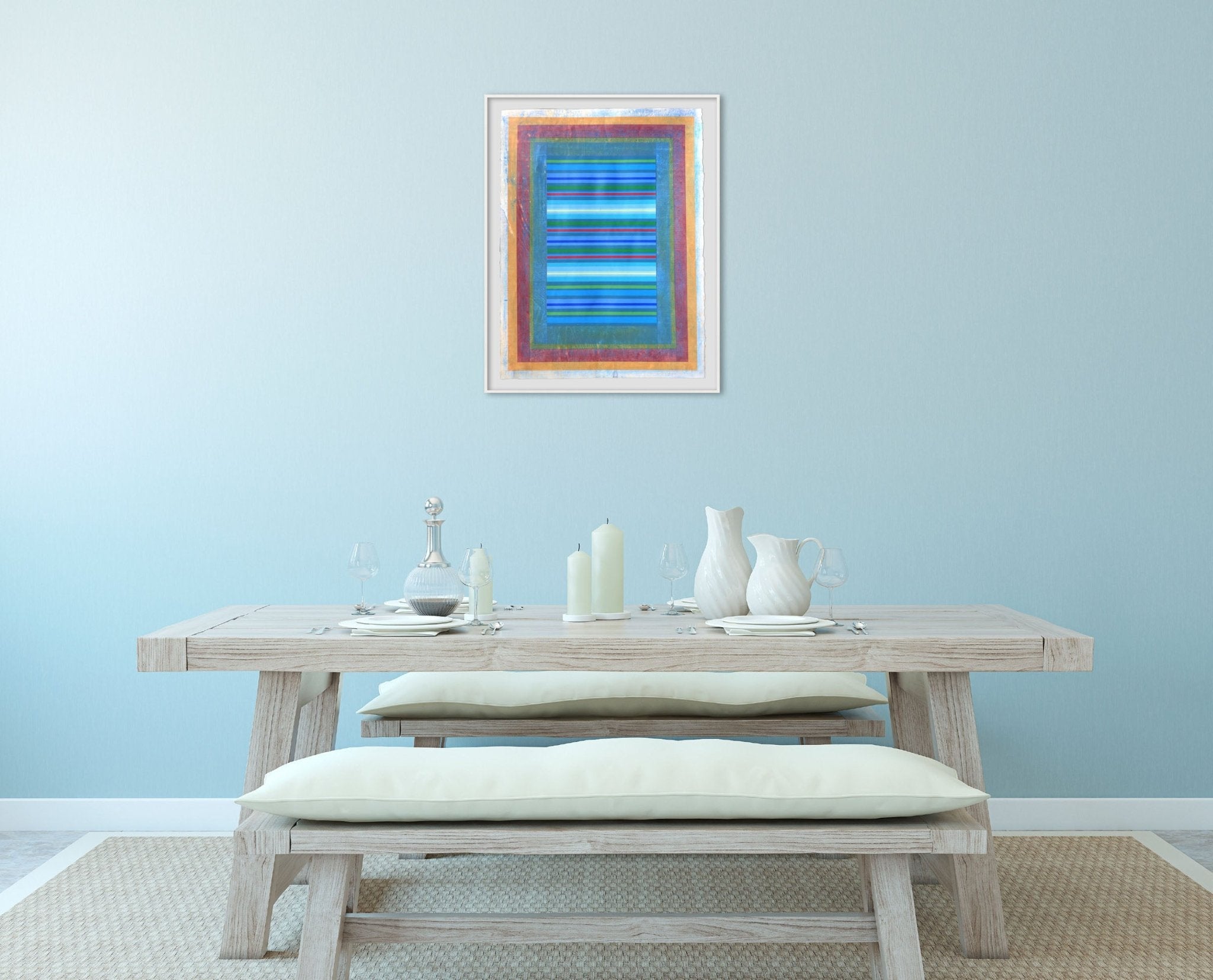 Organic Geometry (Fragrant Portals II) - Michael Barringer - Abstract Painting - Ideelart