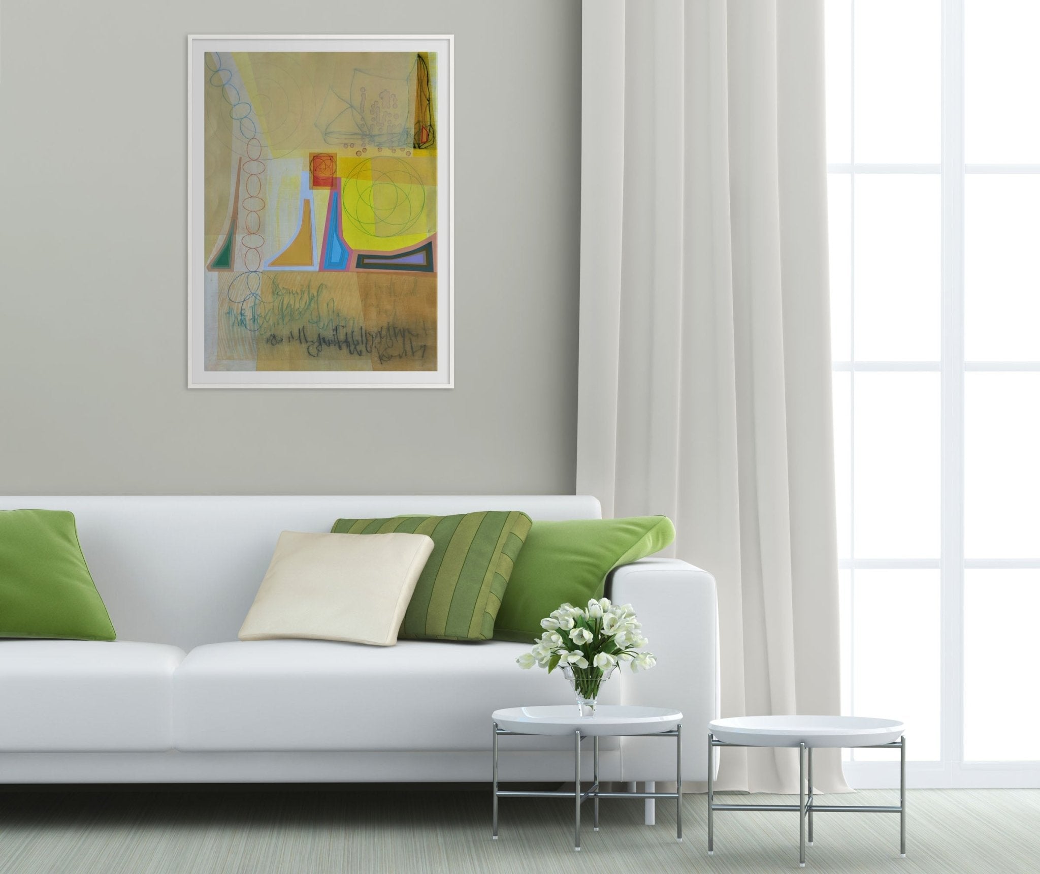 Sun Chant - Michael Barringer - Abstract Painting - Ideelart