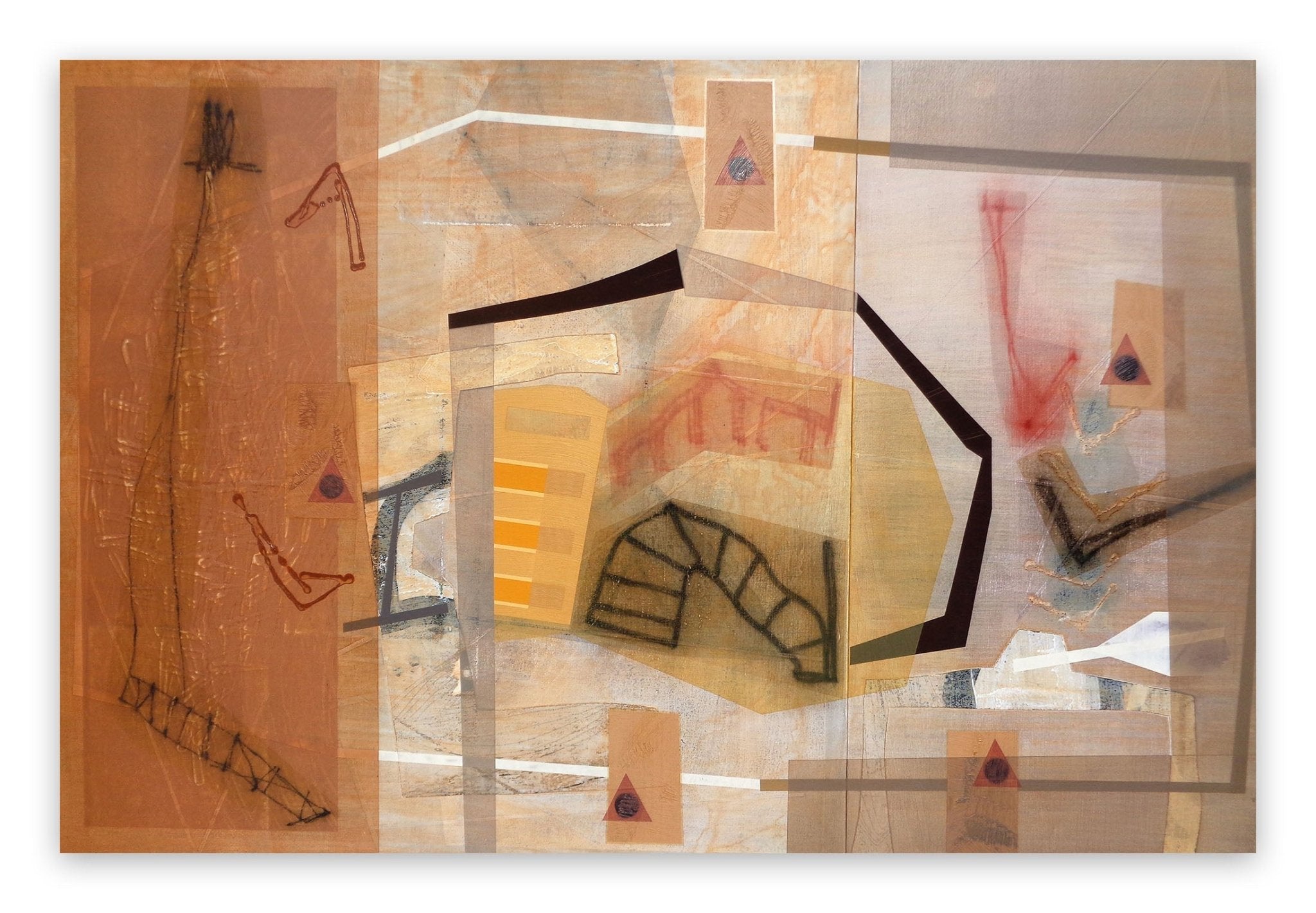 Bloomstone (Spiraled Amulets) - Michael Barringer - Abstract Painting - Ideelart