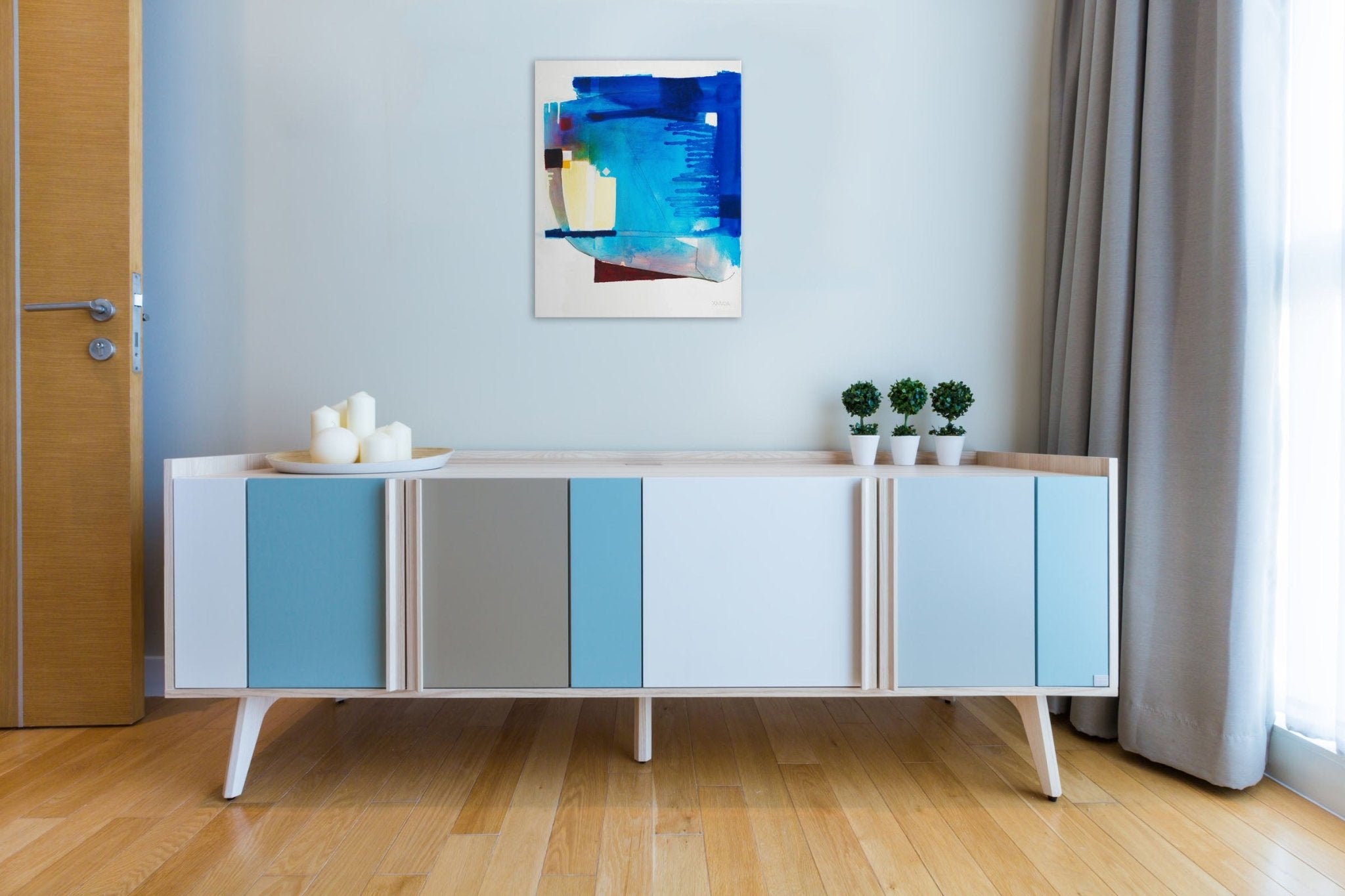 A Head - Xanda McCagg - Abstract Painting - Ideelart